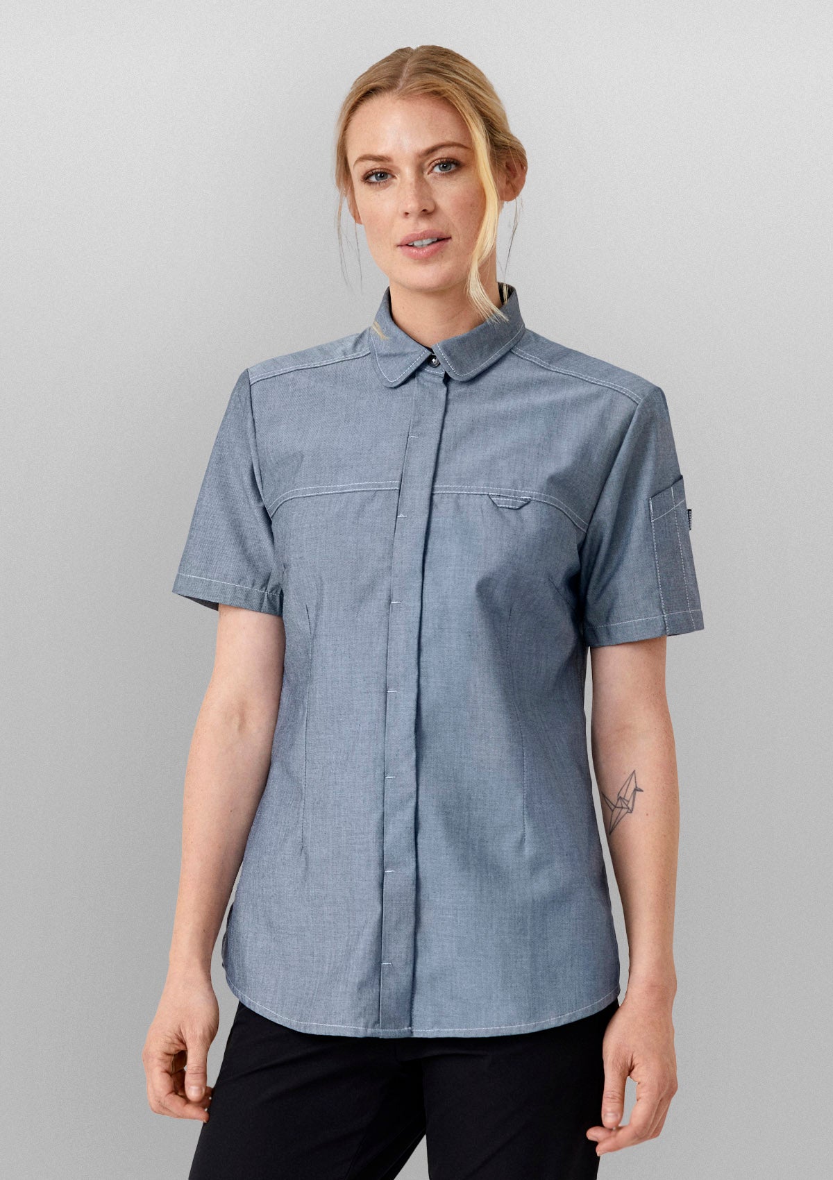 Camicia da Servizio Donna Modern Fit Maniche Corte