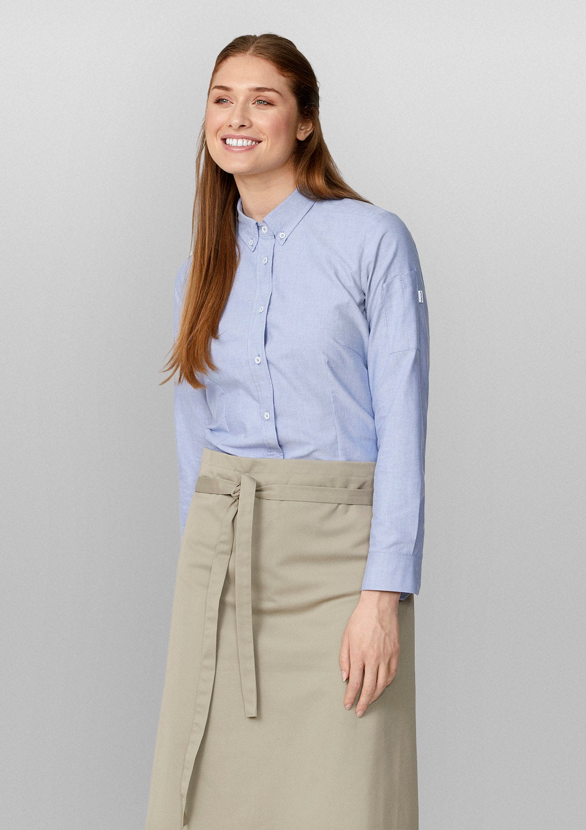 Camicia Oxford da Donna Service Bottoni Down Maniche Lunghe | Kentaur