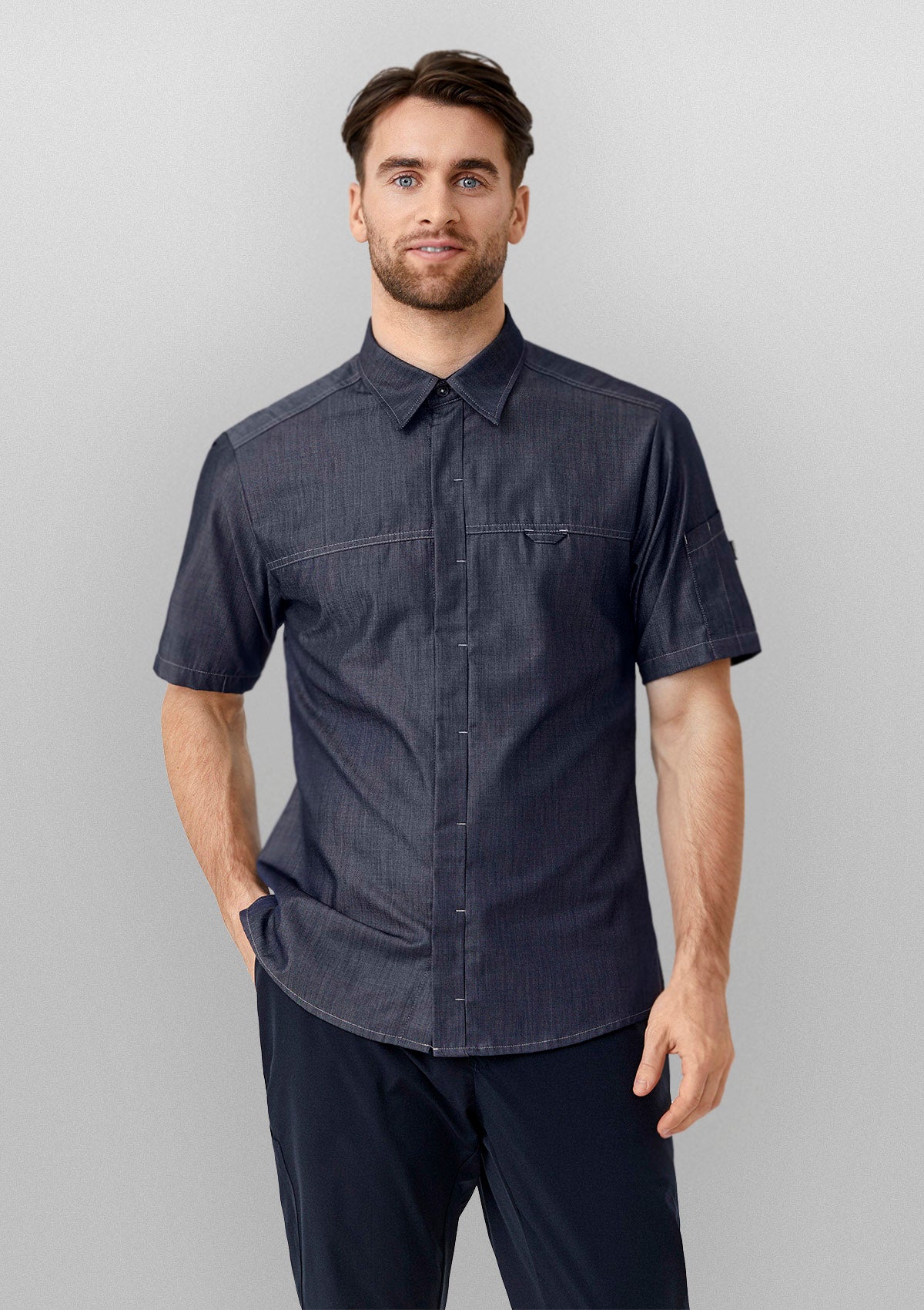 Camicia da Servizio Uomo Manica Corta Modern Fit | Kentaur