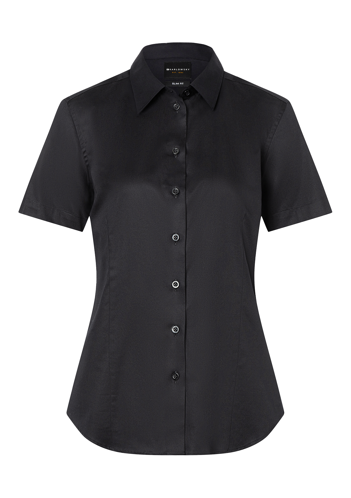 Camicetta Donna Active-Stretch Maniche Corte Slim Fit