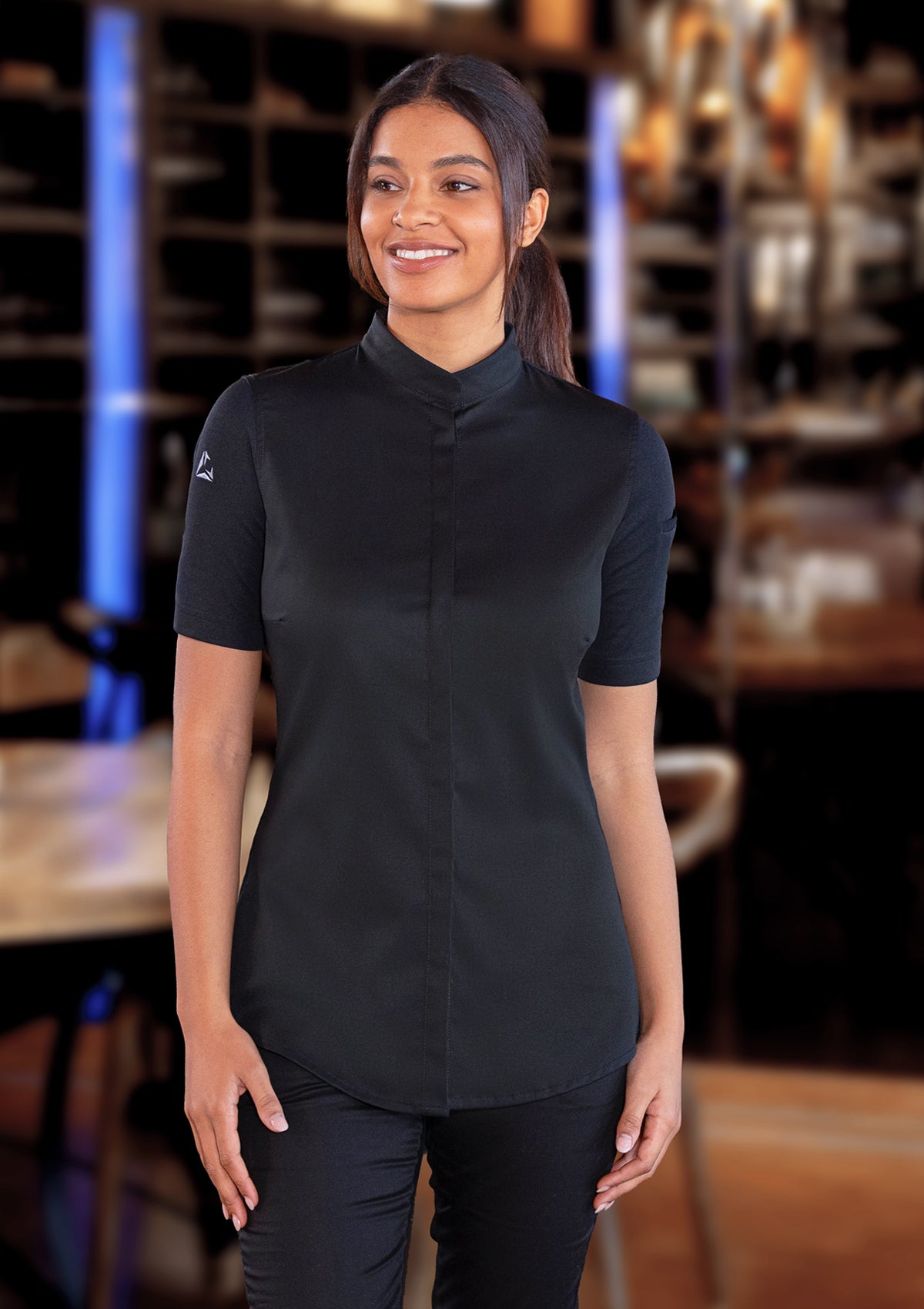 Women's Short-sleeved Chef Jacket Avantgarde | Diamond Cut
