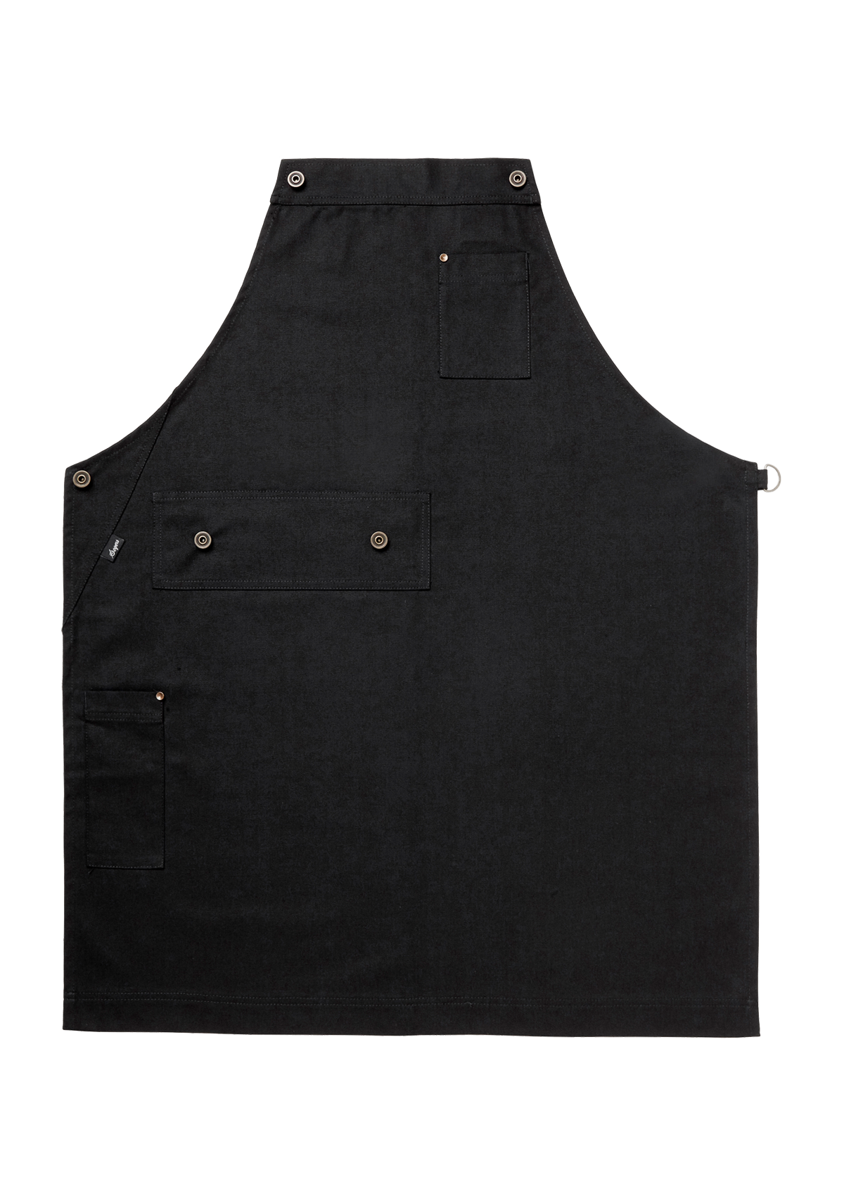 Grembiule a Pettorina con Dettagli in Pelle Unisex