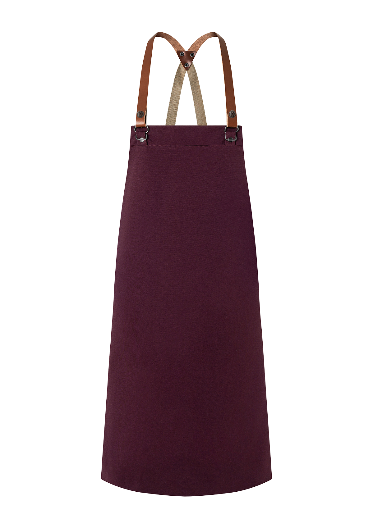 Grembiule a Pettorina con Bretelle in Pelle Green-Generation Unisex