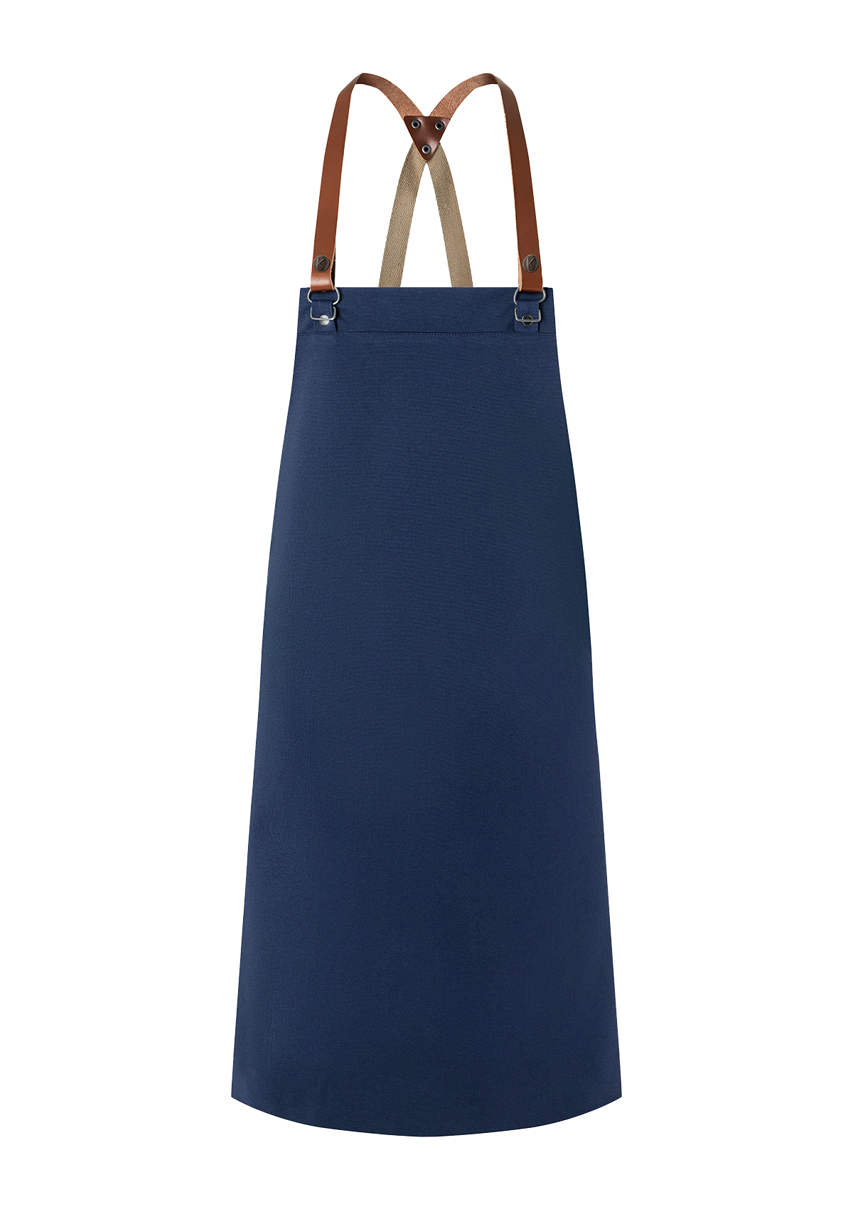 Grembiule a Pettorina con Bretelle in Pelle Green-Generation Unisex