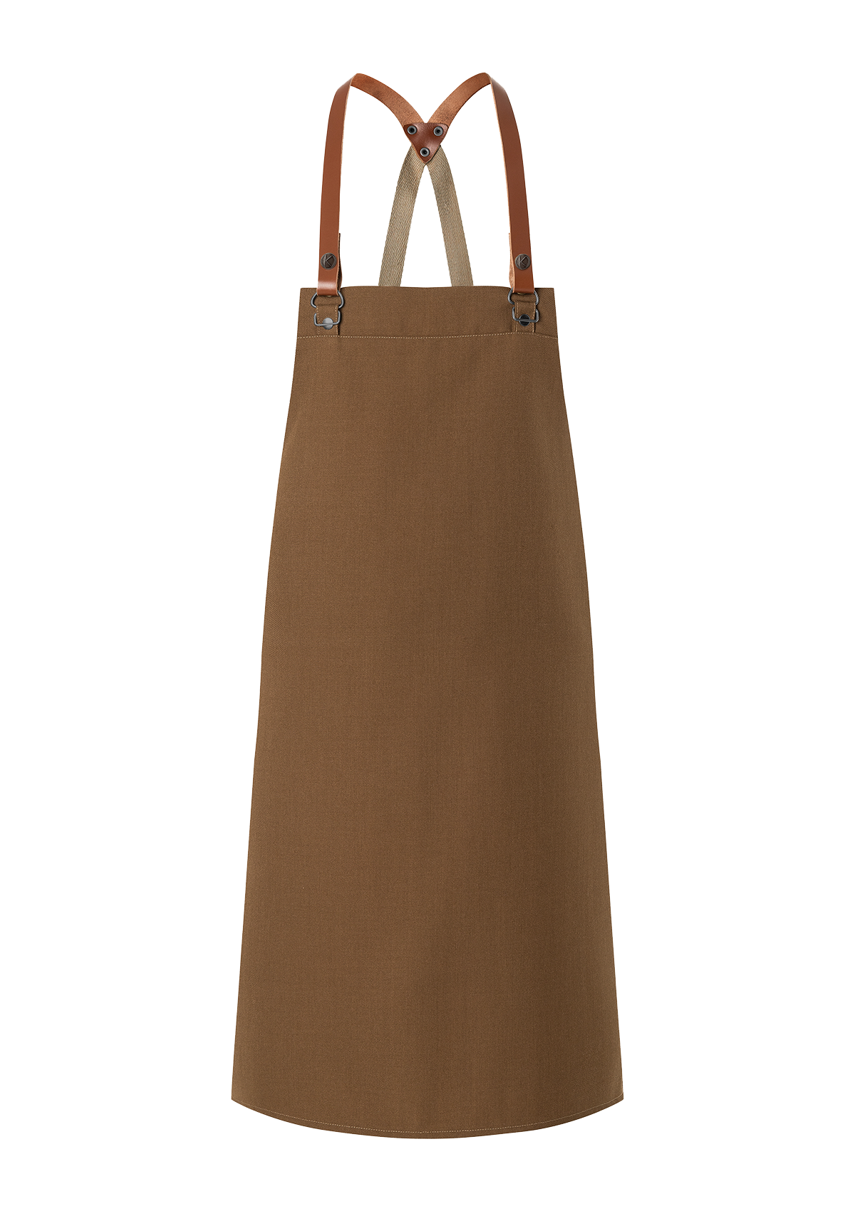Grembiule a Pettorina con Bretelle in Pelle Green-Generation Unisex
