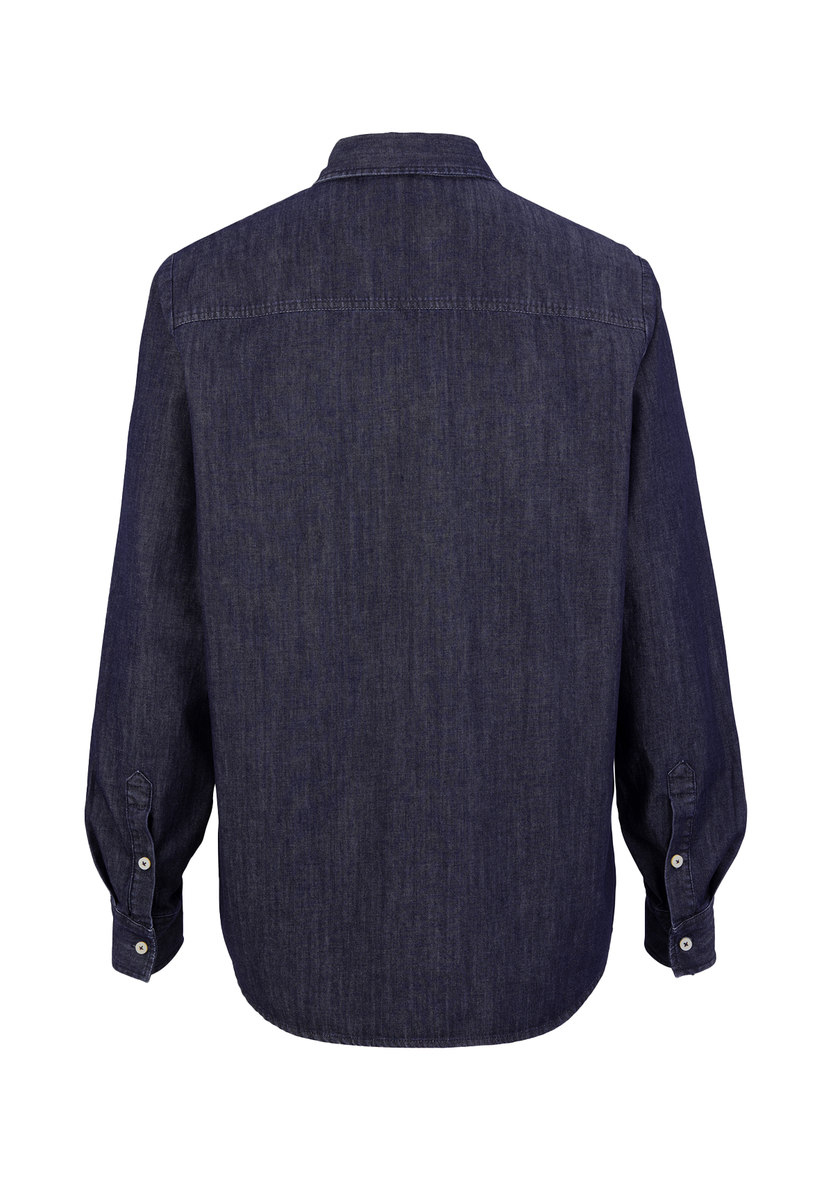 Camicia Uomo in Denim Vestibilità Regolare Maniche Corte