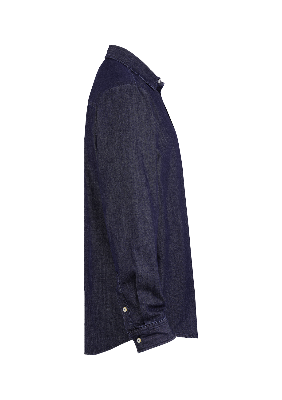 Camicia Uomo in Denim Vestibilità Regolare Maniche Corte