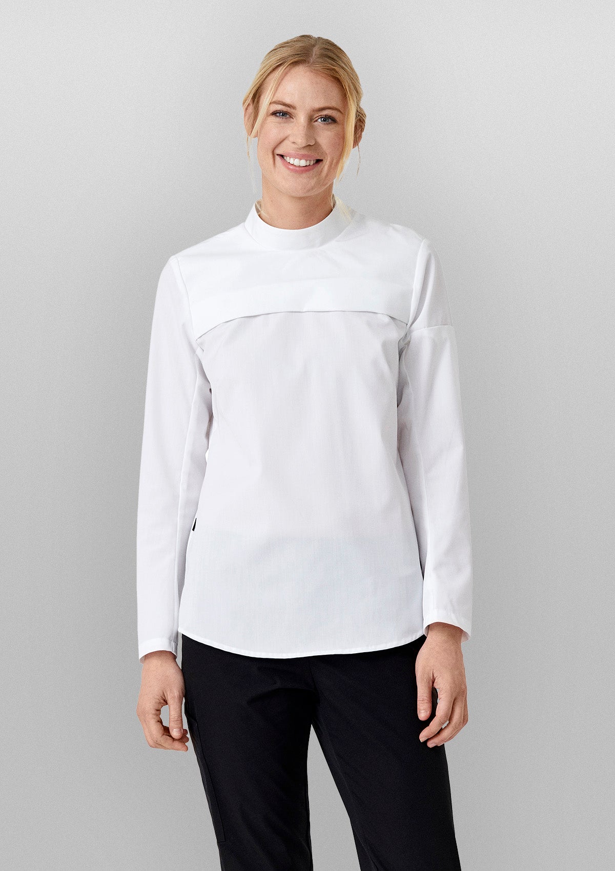 Camicia Donna Popover Aderente Maniche Lunghe