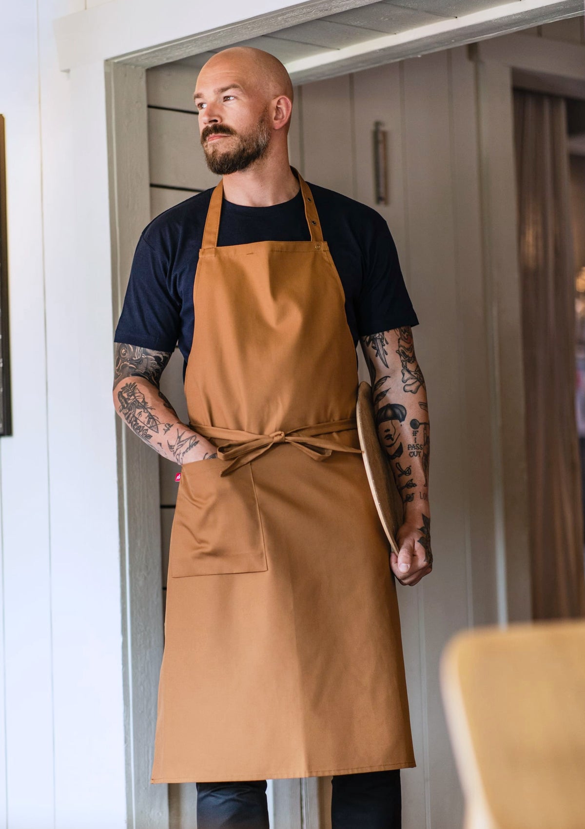 Grembiule a Pettorina con Tasca Destra Unisex