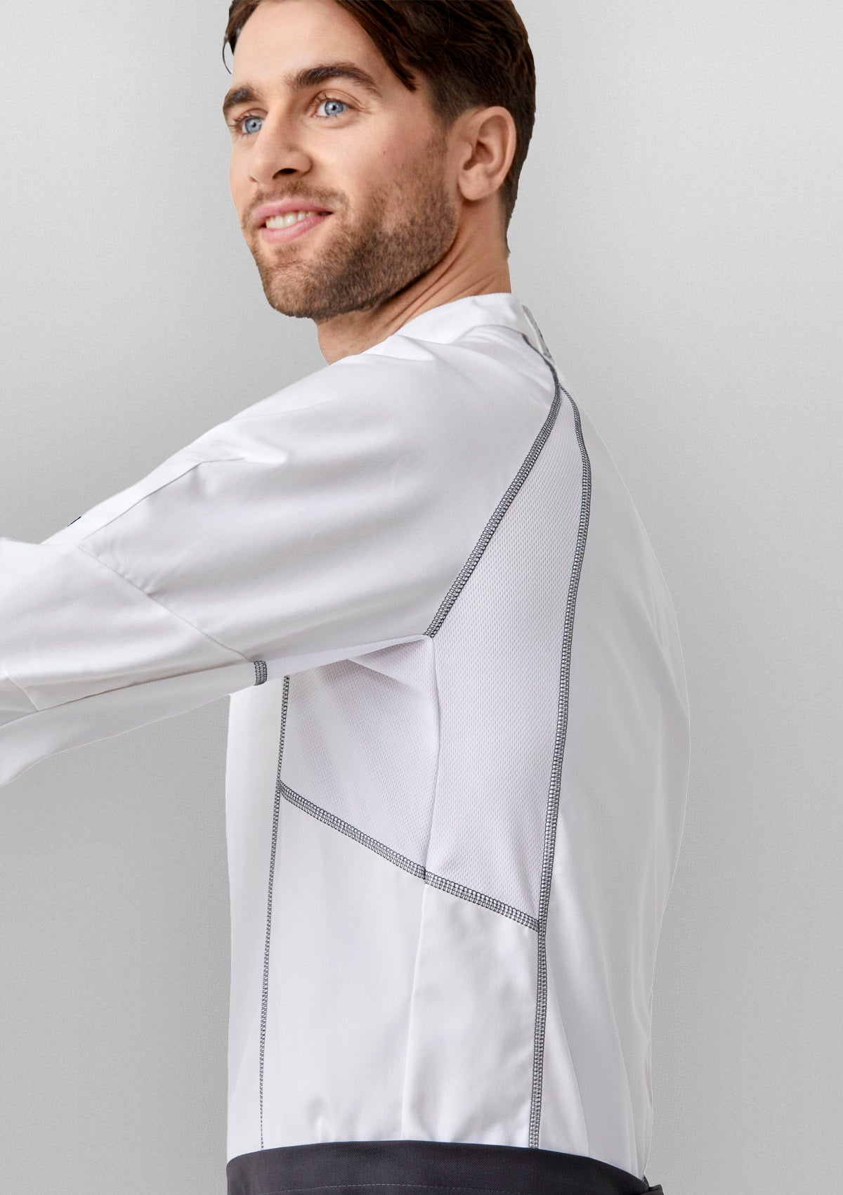 Sporty Chef Jacket with Flatlock Long Sleeves Unisex
