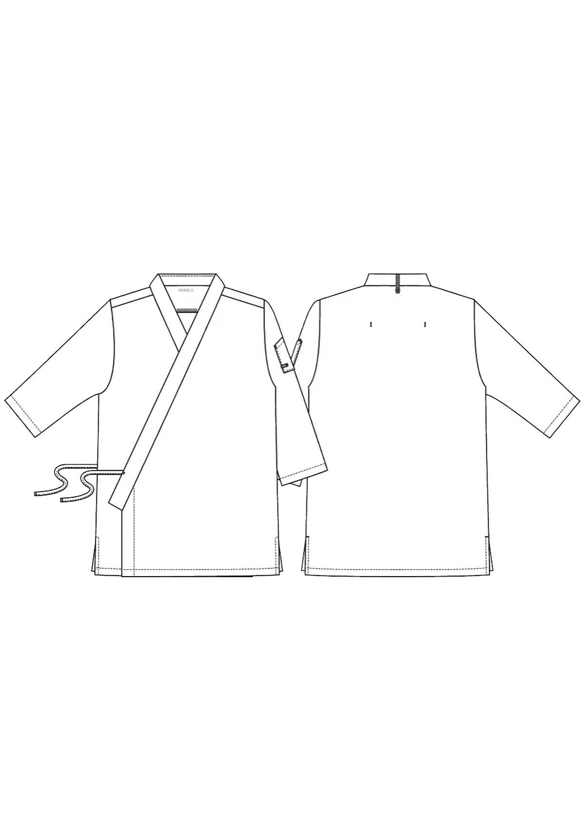 Giacca kimono da Chef e servizio unisex