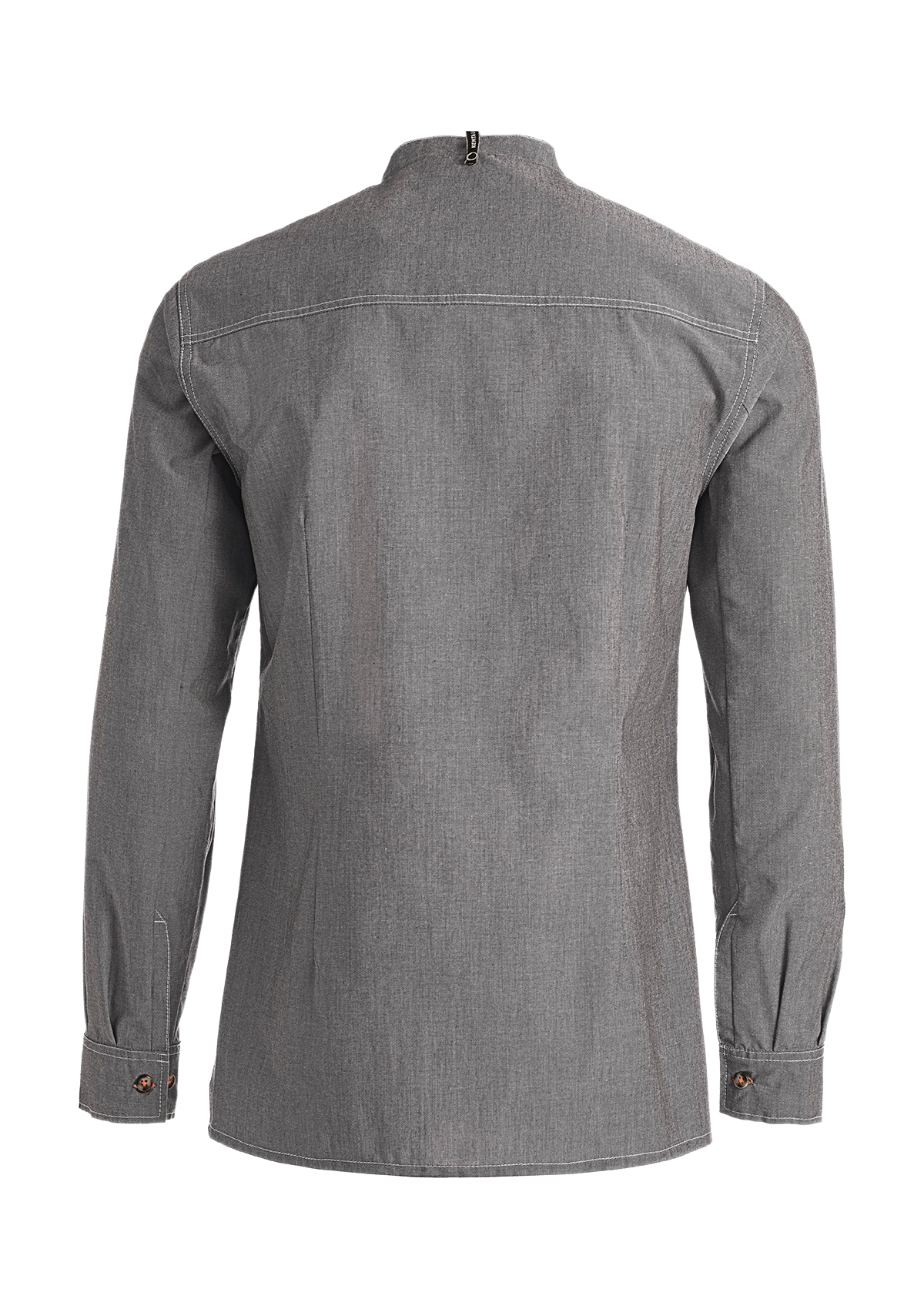 Camicia Chef & Servizio Unisex Manica Lunga con Filo a Contrasto