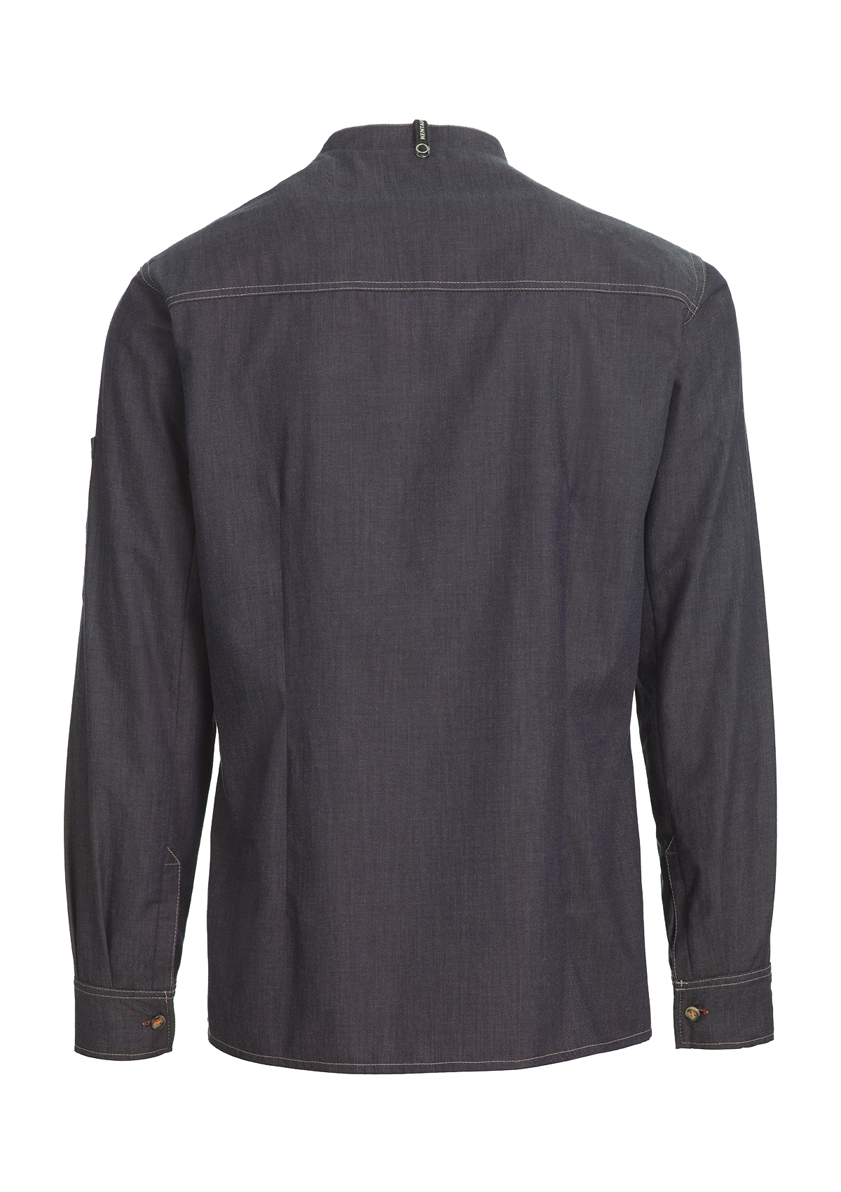 Camicia Chef & Servizio Unisex Manica Lunga con Filo a Contrasto