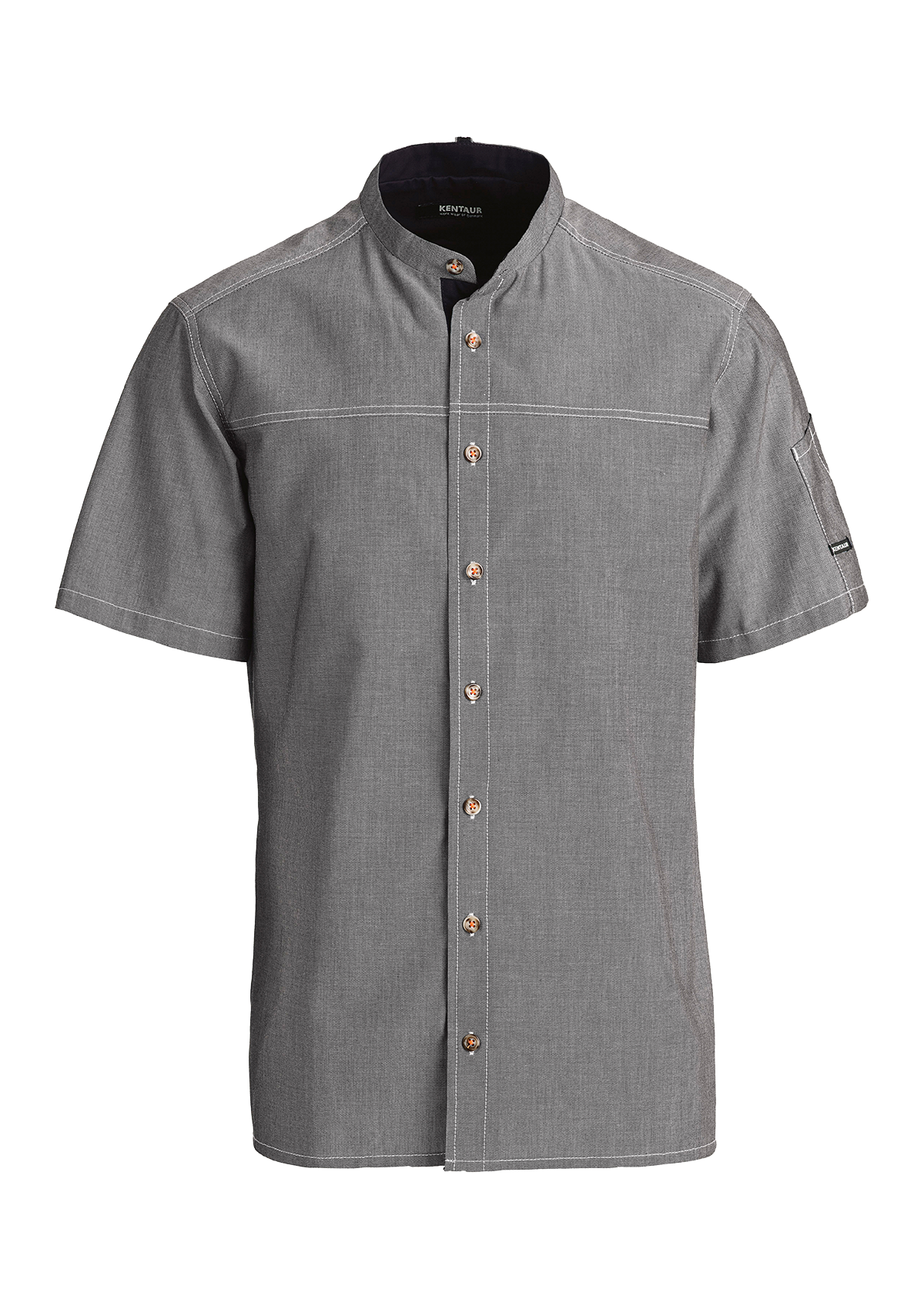 Camicia Chef & Servizio Unisex Manica Corta con Filo a Contrasto