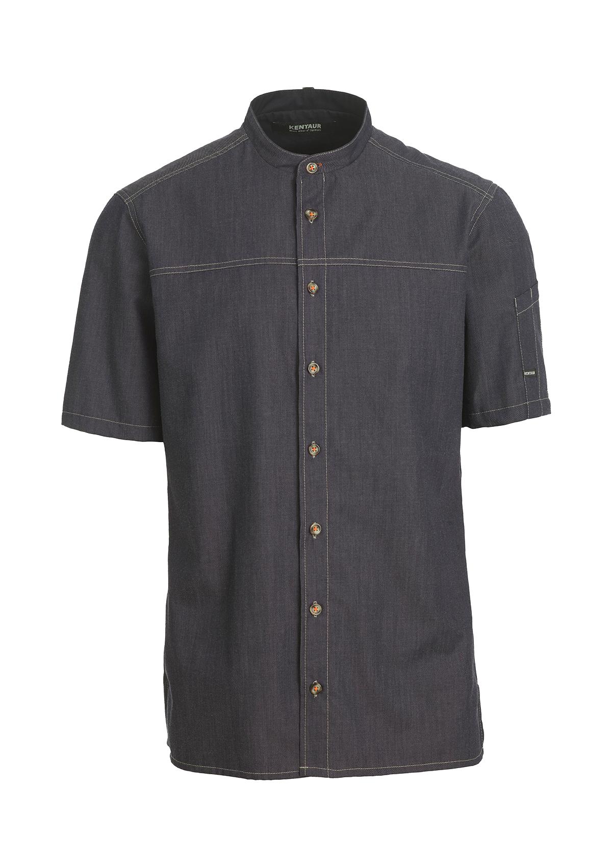 Camicia Chef & Servizio Unisex Manica Corta con Filo a Contrasto