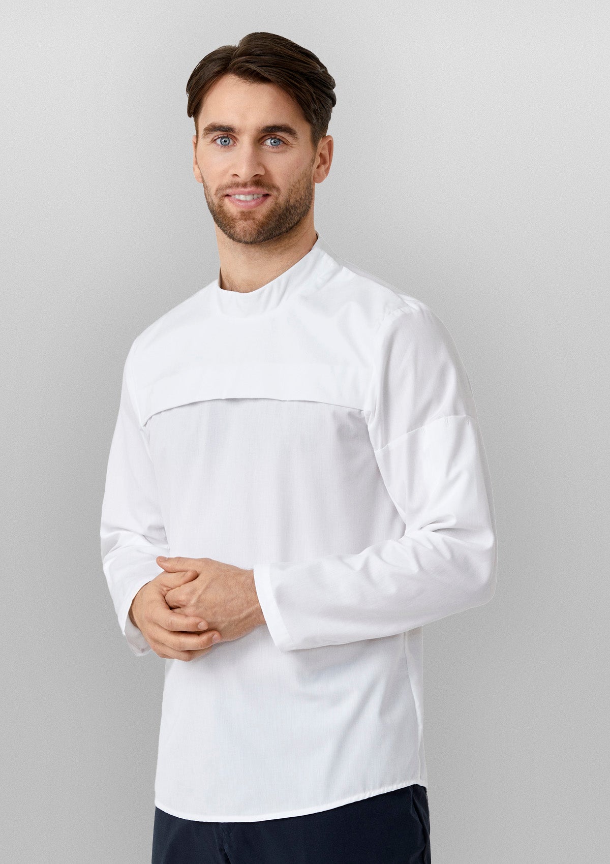 Camicia da Chef Uomo Popover Manica Lunga