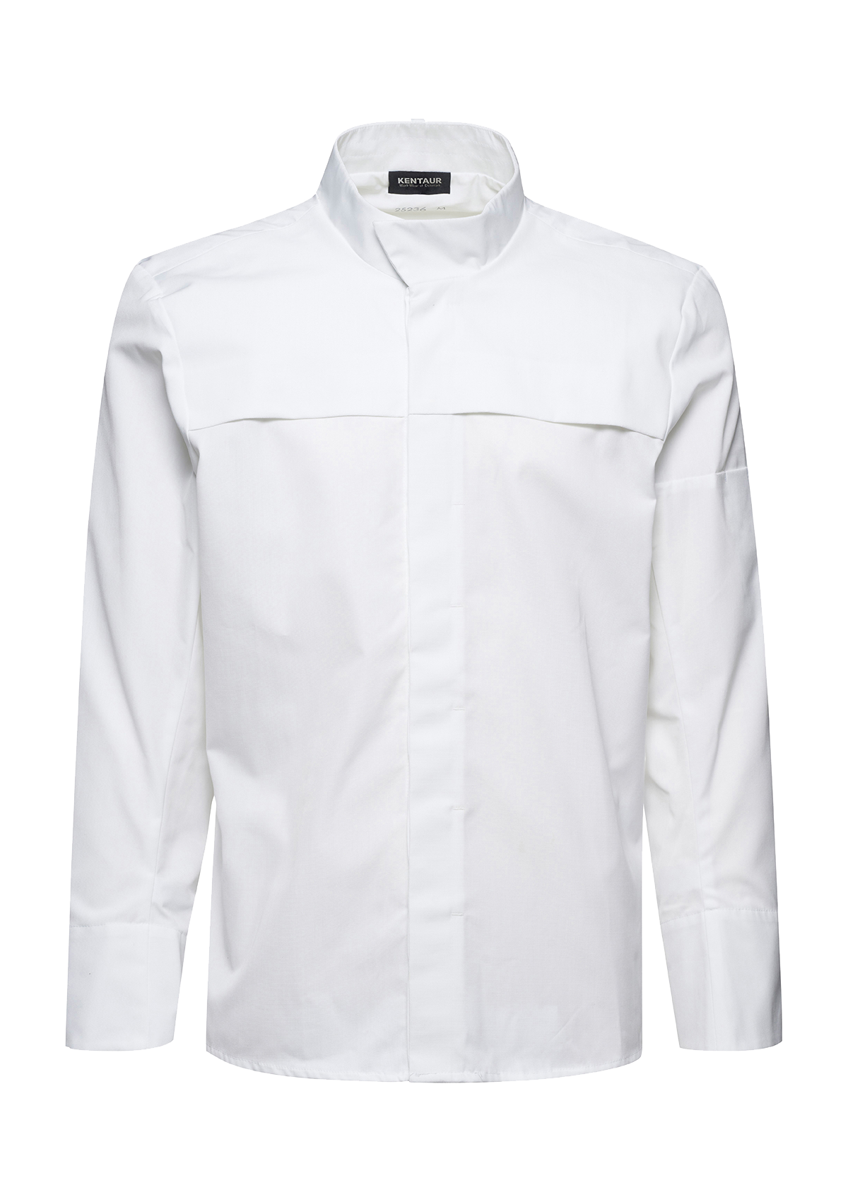 Camicia da Chef Unisex con Bottoni a Pressione Nascosti Manica Lunga