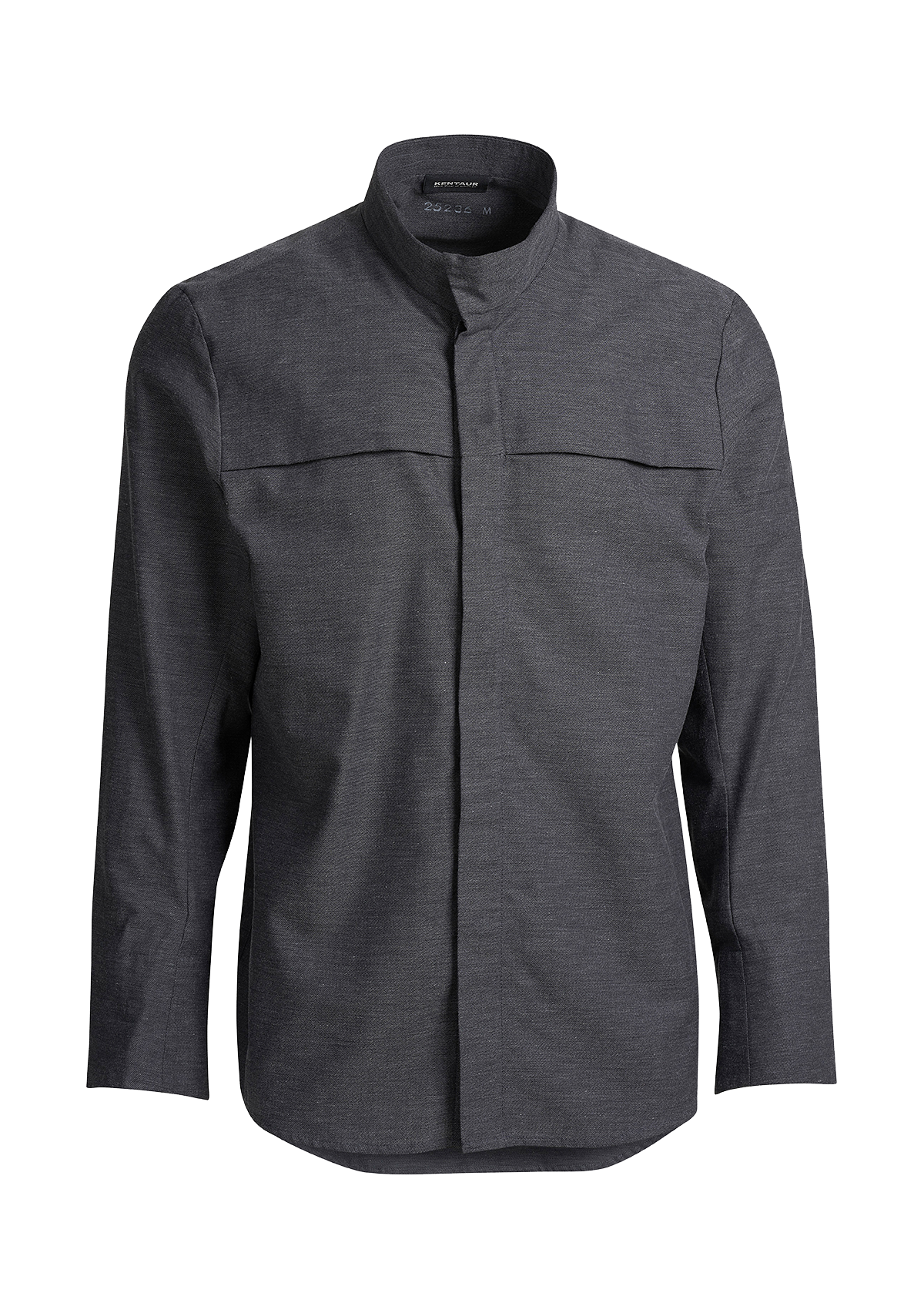 Camicia da Chef Unisex con Bottoni a Pressione Nascosti Manica Lunga