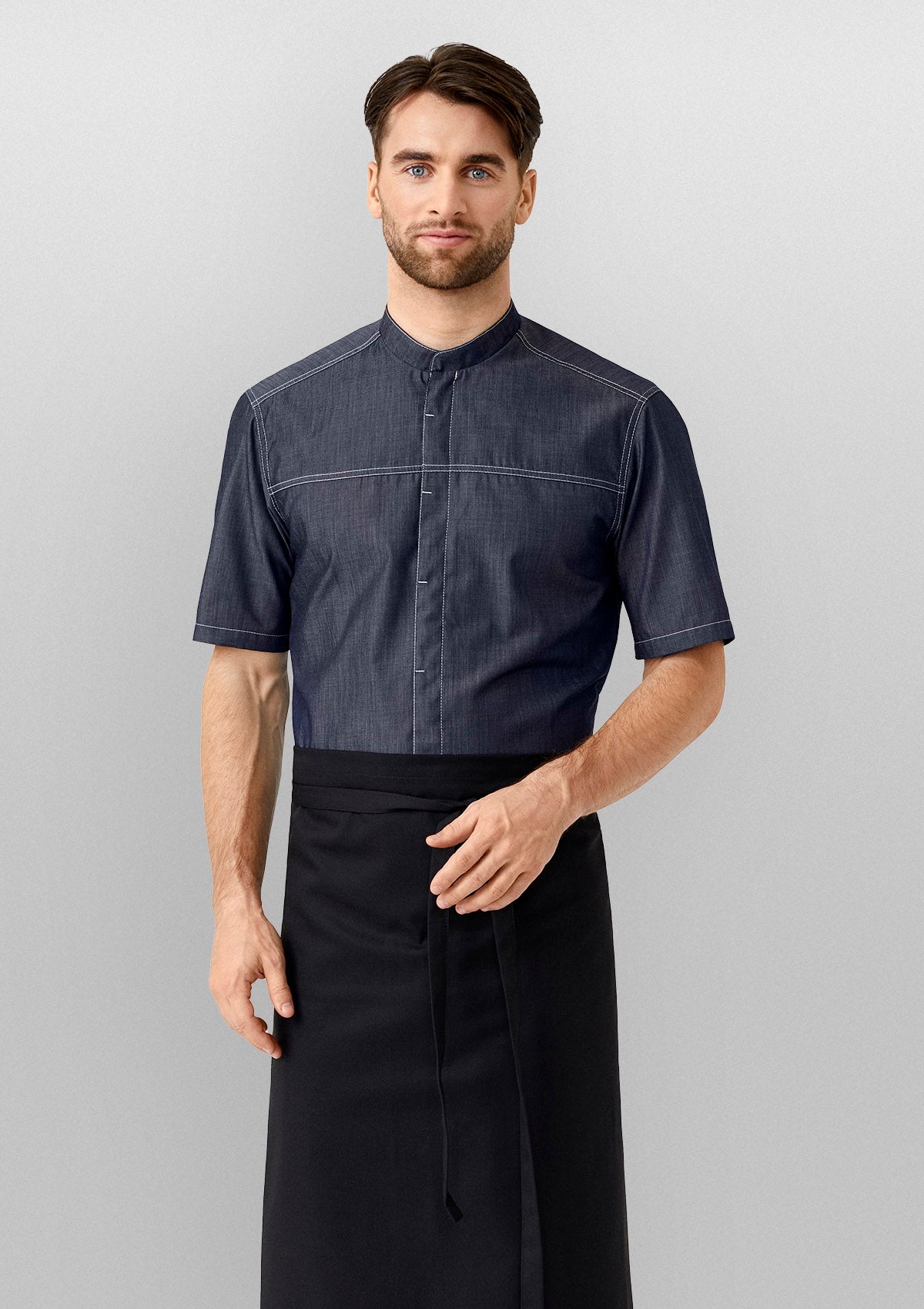 Camicia Chef & Servizio Modern Fit Ottimale Maniche Corte Unisex
