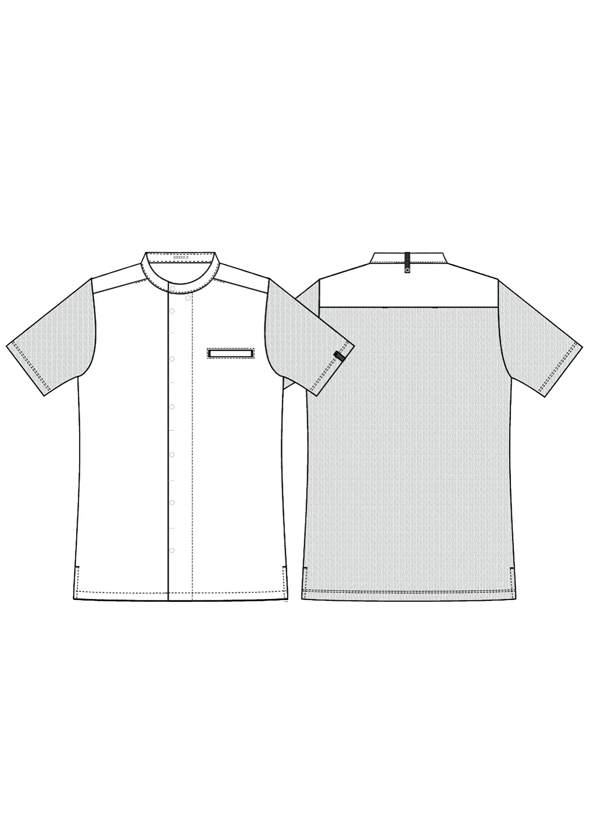 Camicia piqué da Chef e servizio a maniche corte unisex