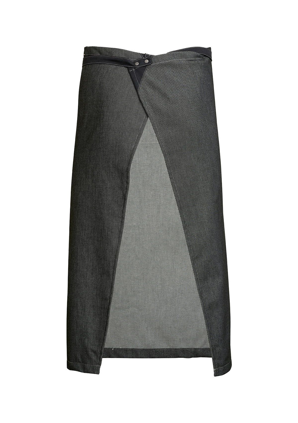 Grembiule in Vita Raw con Tasche Nere Unisex