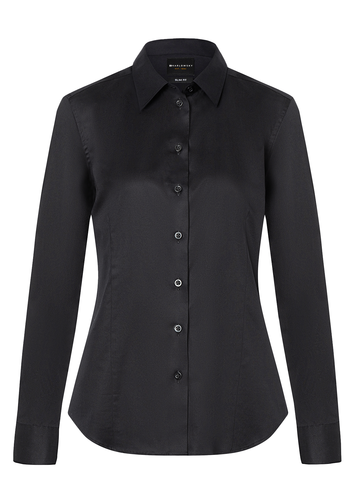 Camicetta Donna Active-Stretch Maniche Lunghe Slim Fit