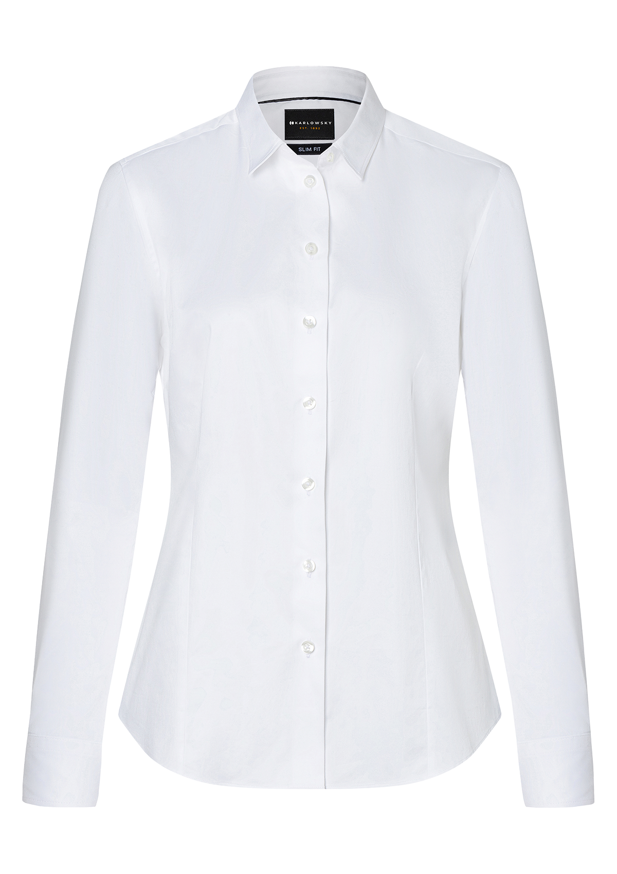 Camicetta Donna Active-Stretch Maniche Lunghe Slim Fit