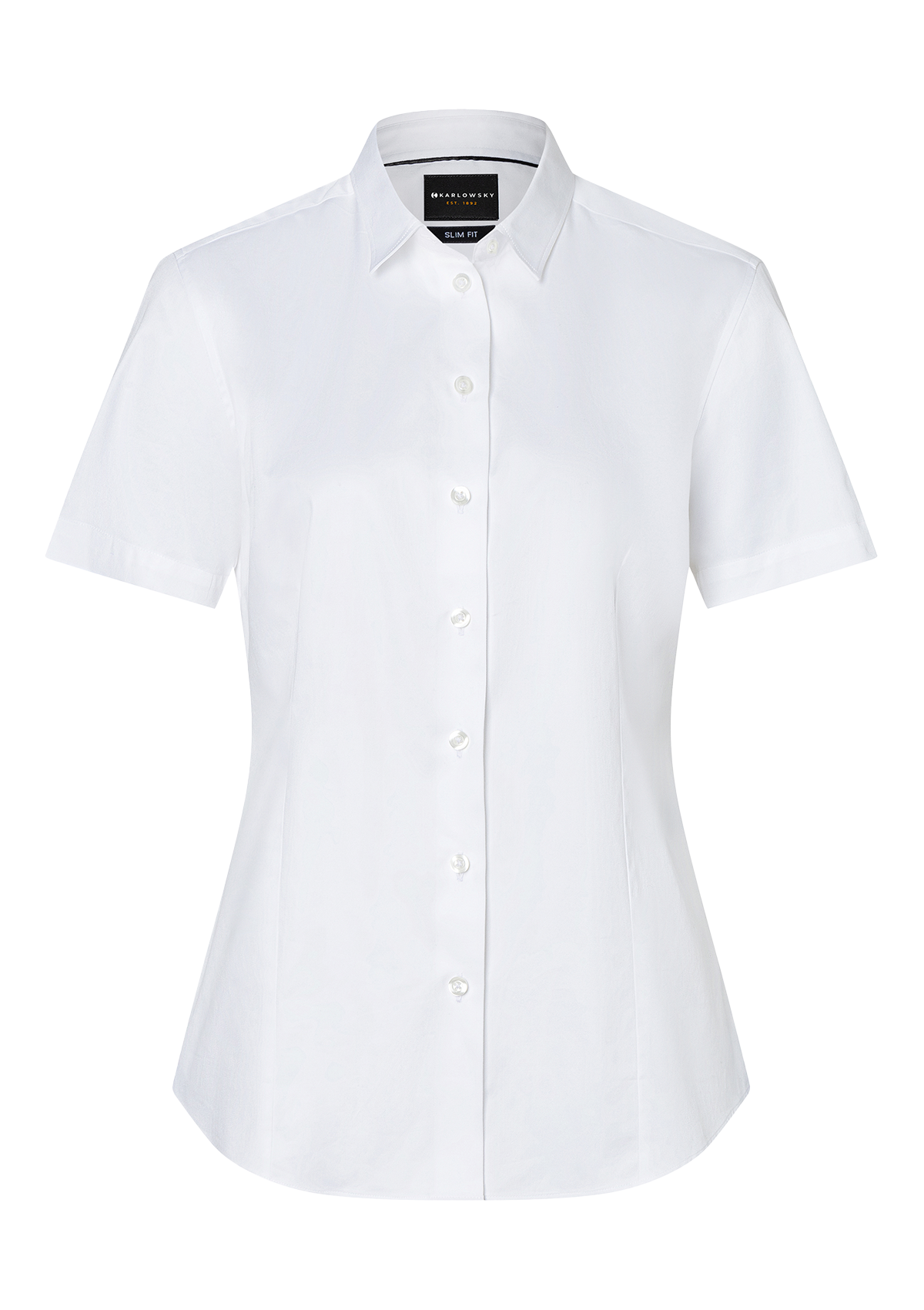 Camicetta Donna Active-Stretch Maniche Corte Slim Fit