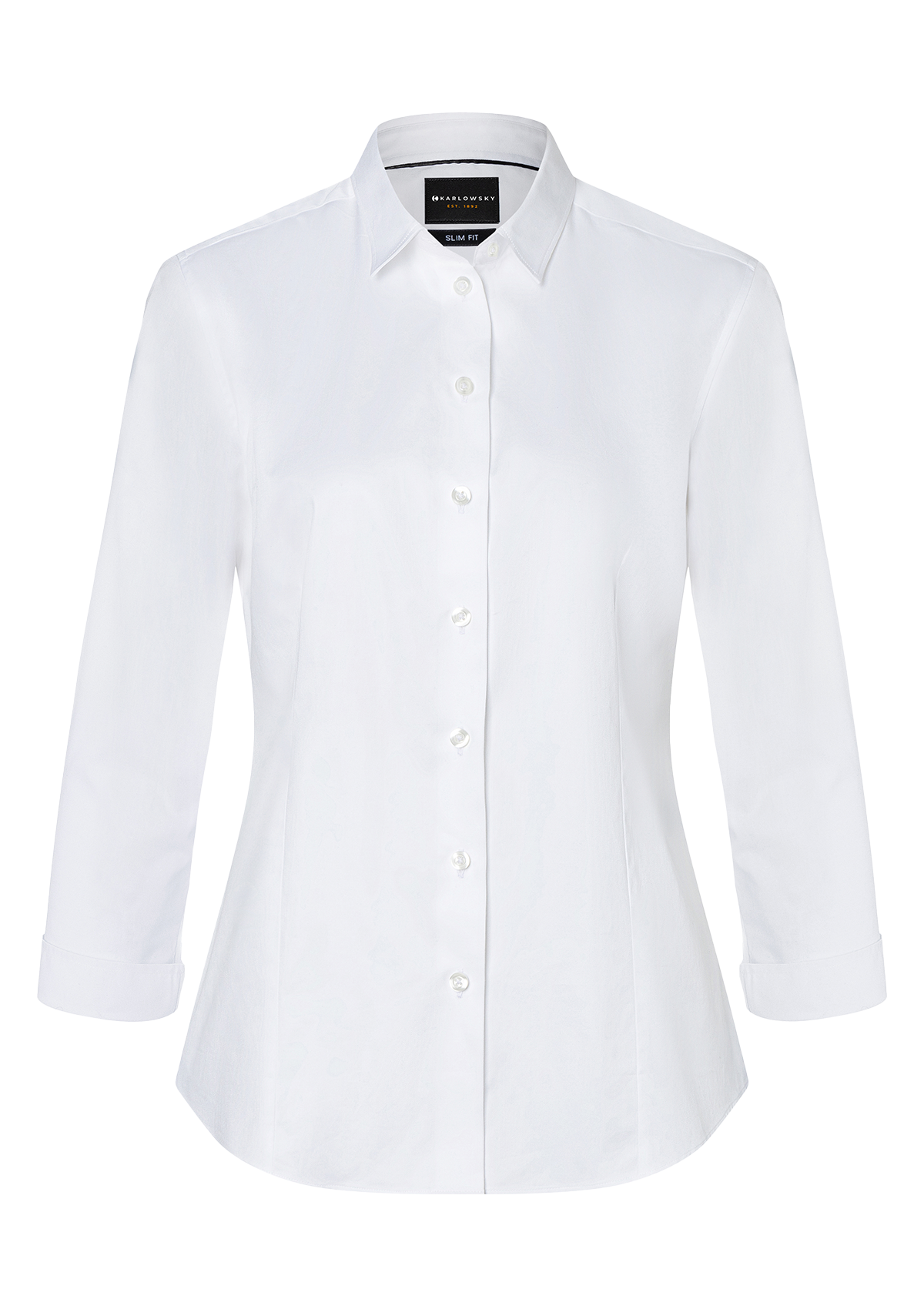 Camicetta Donna Active-Stretch Maniche 3/4 Slim Fit