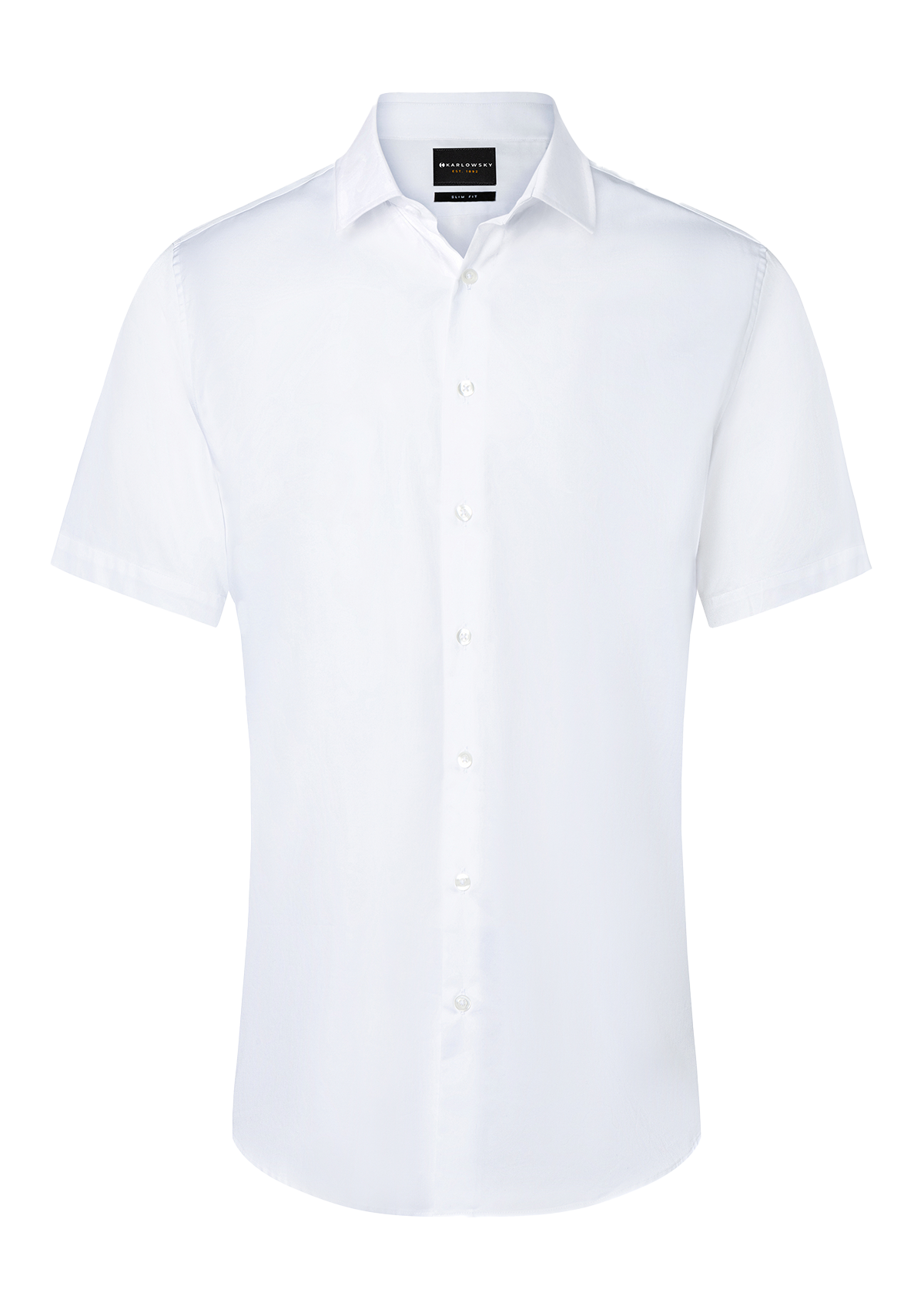 Camicia Uomo Active-Stretch Maniche Corte Slim Fit