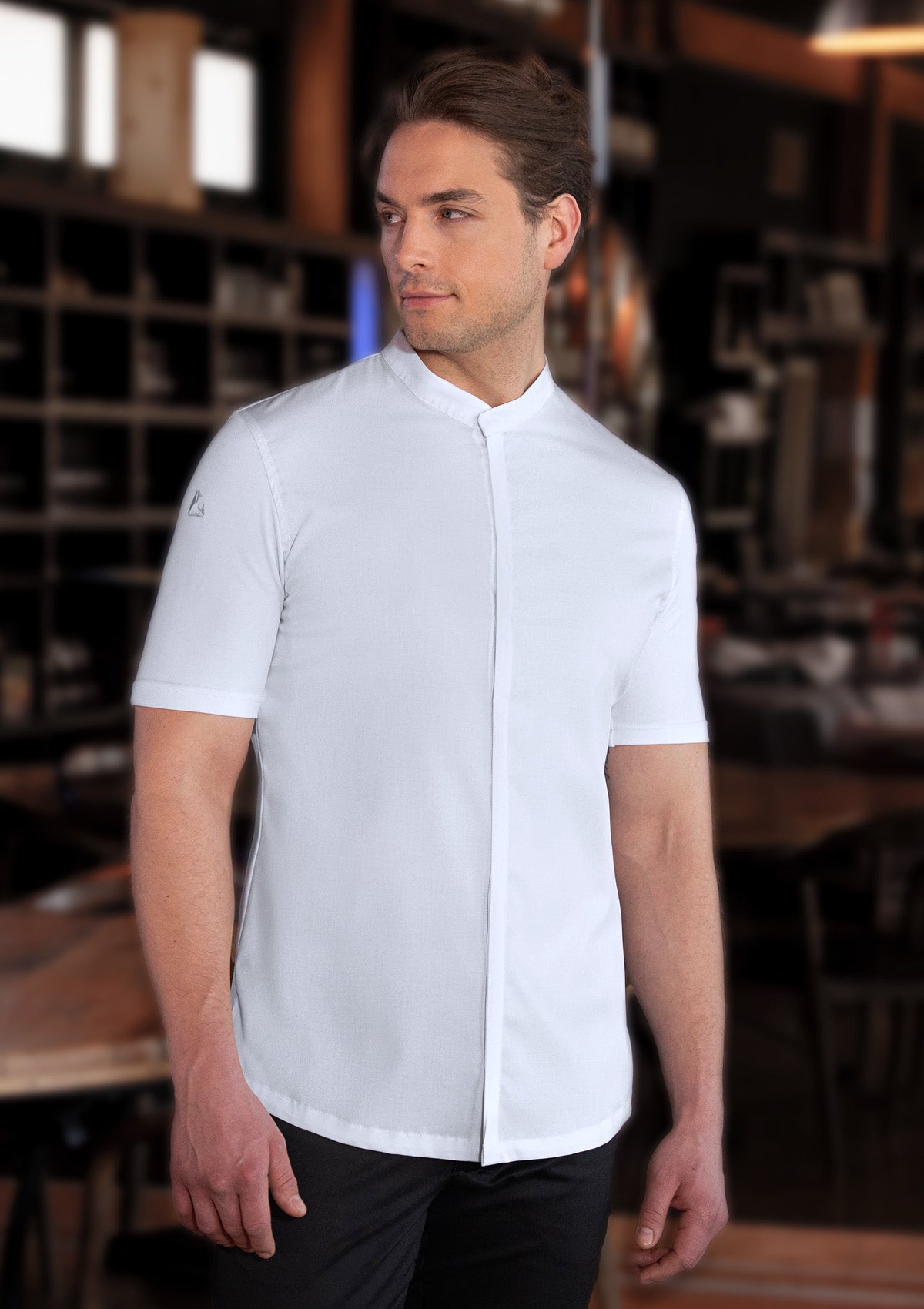 Giacca da Chef Uomo Avantgarde Maniche Corte Slim Fit