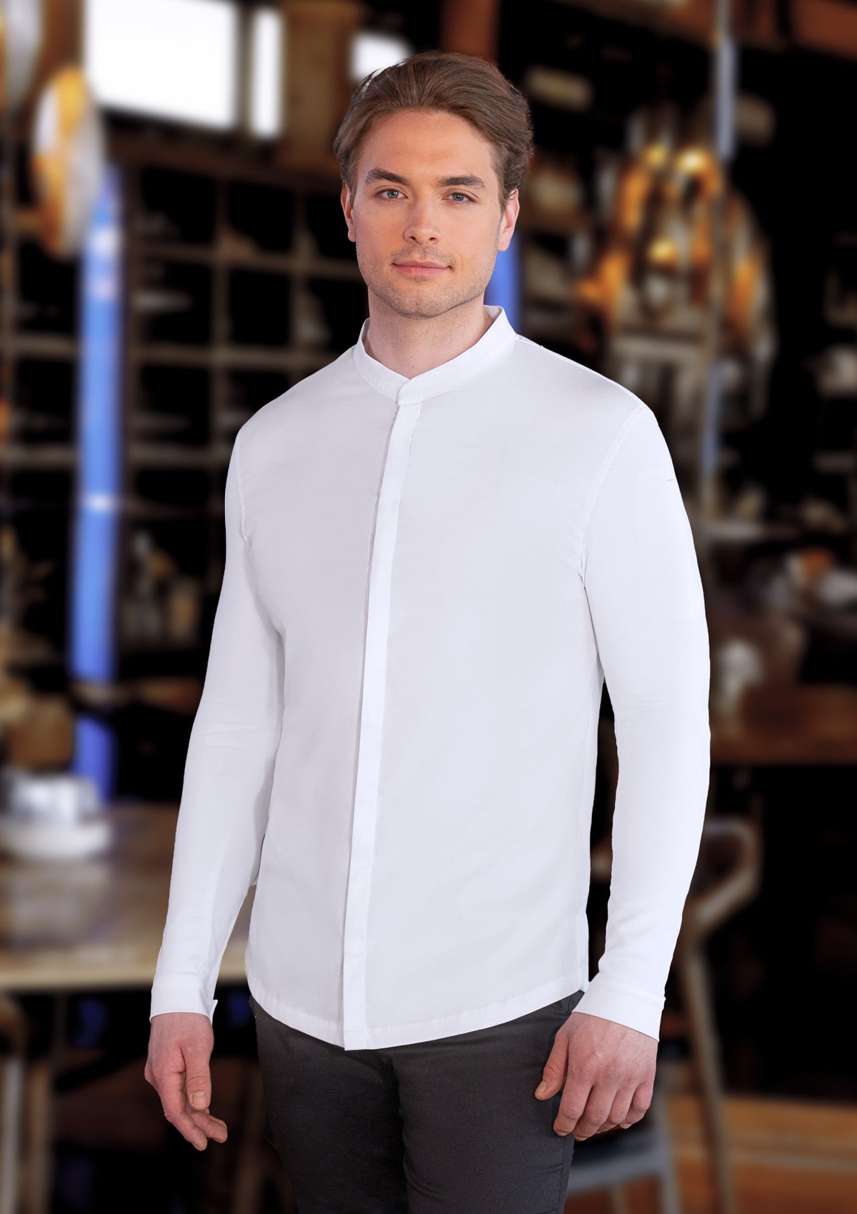 Giacca da Chef Uomo Avantgarde Maniche Lunghe Slim Fit
