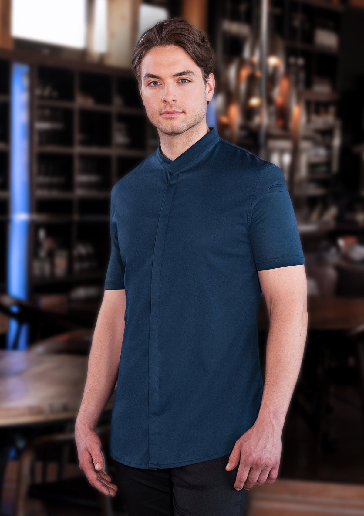 Giacca da Chef Uomo Avantgarde Maniche Corte Slim Fit