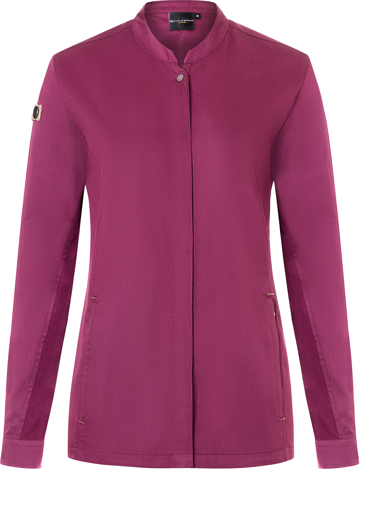 Camicia da Chef Donna in Fucsia Maniche Lunghe Green-Generation