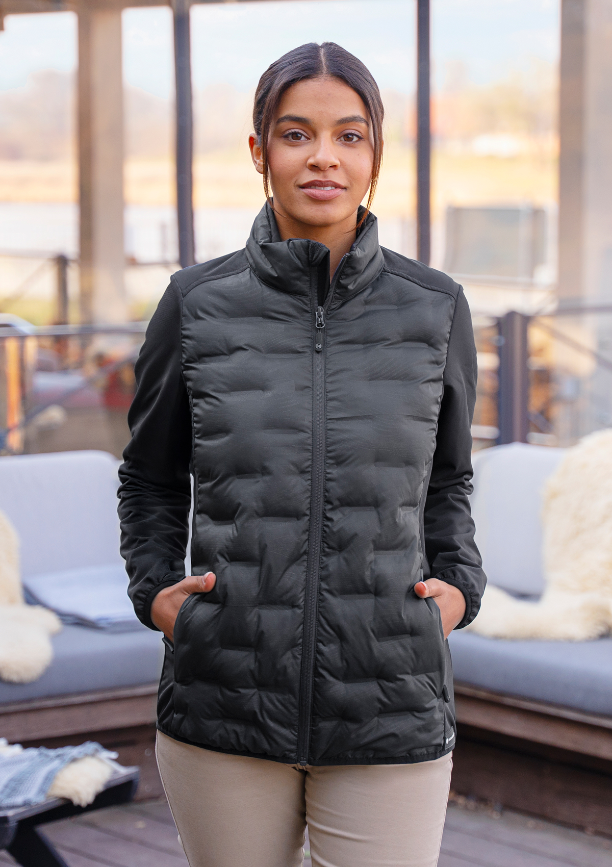 Giacca Ibrida Donna Outdoor-Pro