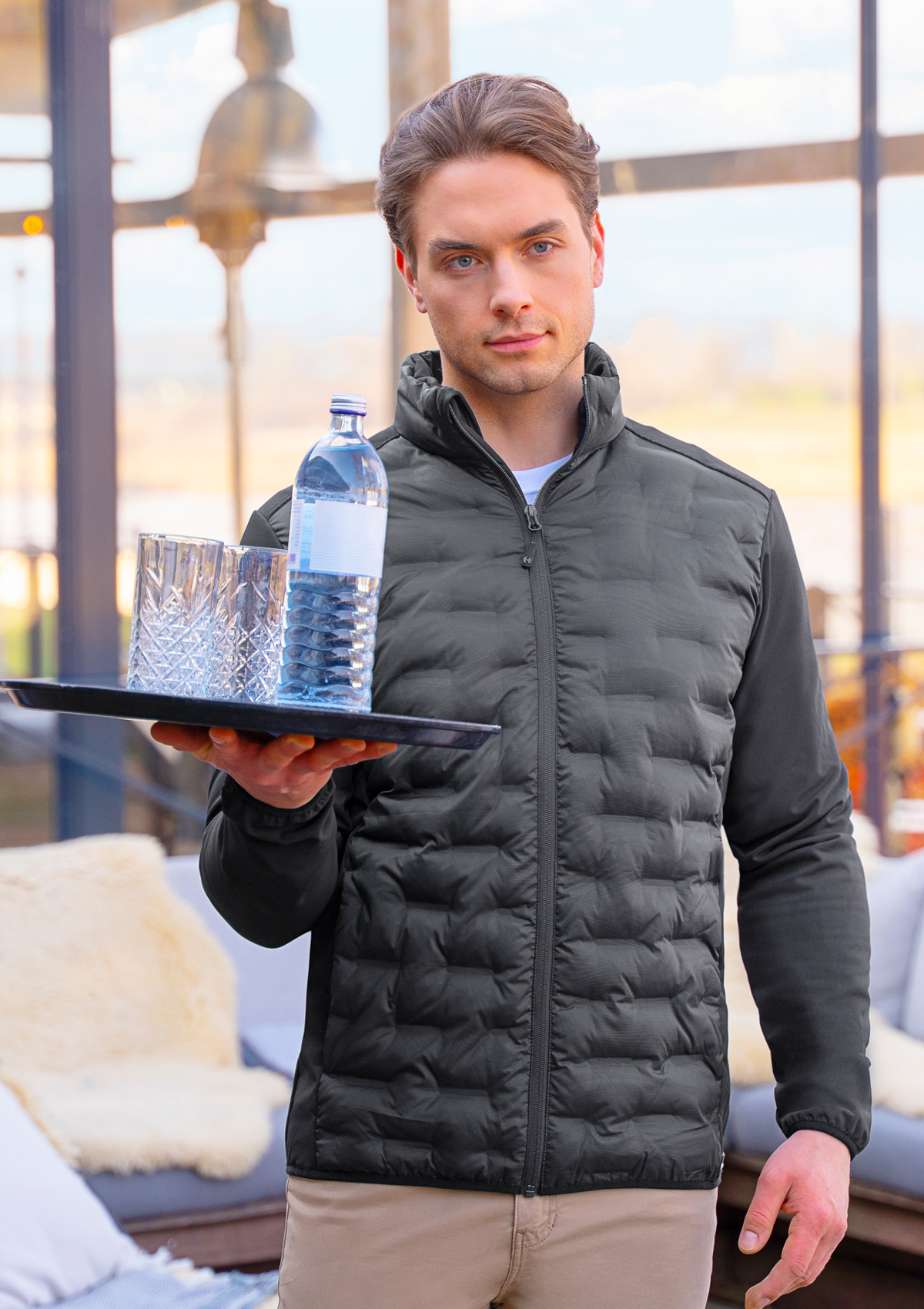 Giacca Ibrida Uomo Outdoor-Pro