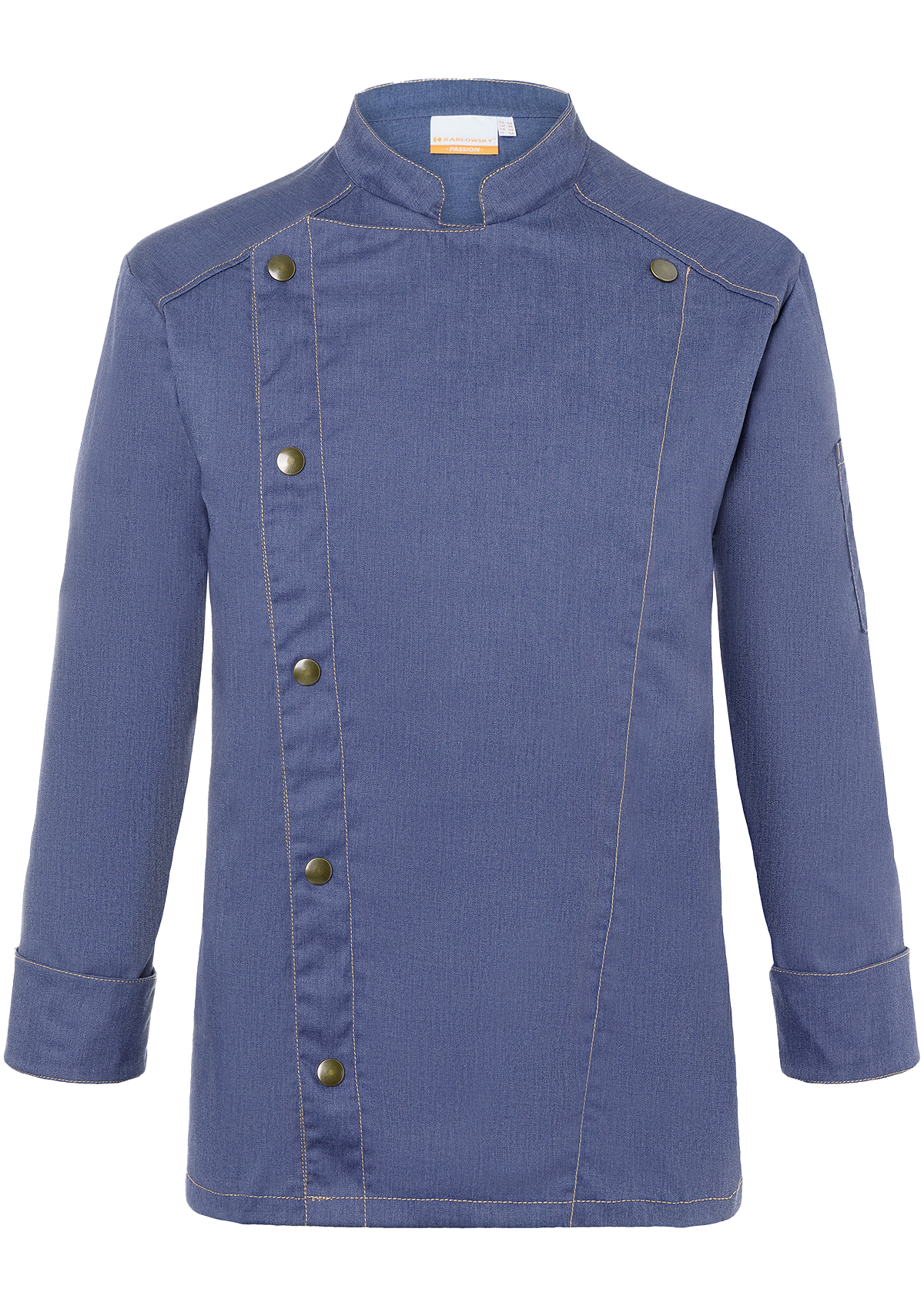 Giacca da Chef Uomo Jeans-Look Maniche Lunghe Vintage