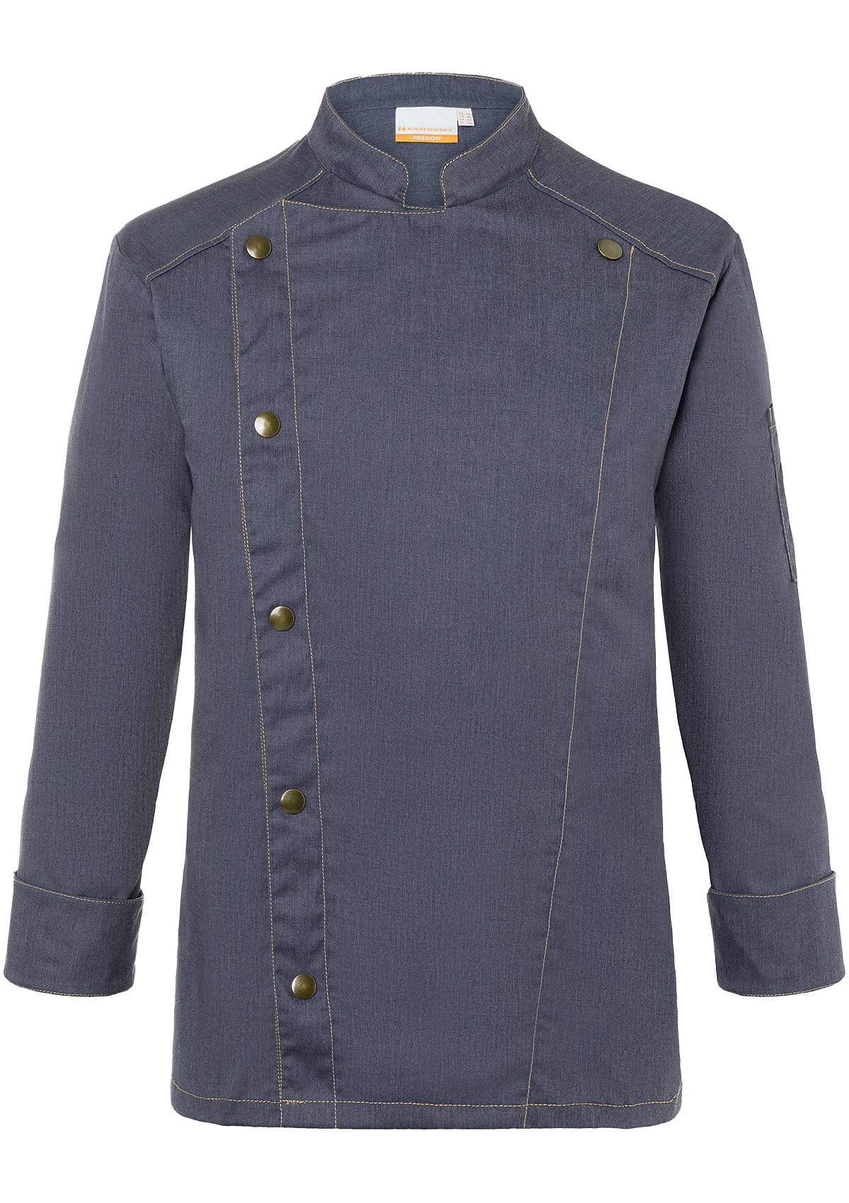 Giacca da Chef Uomo Jeans-Look Maniche Lunghe Vintage