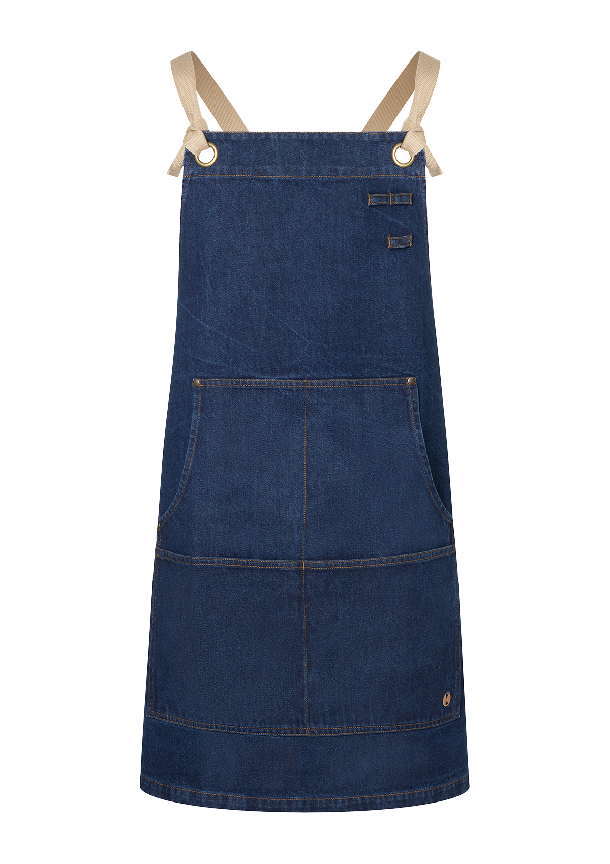 Grembiule a Pettorina in Denim Urban-Style Unisex