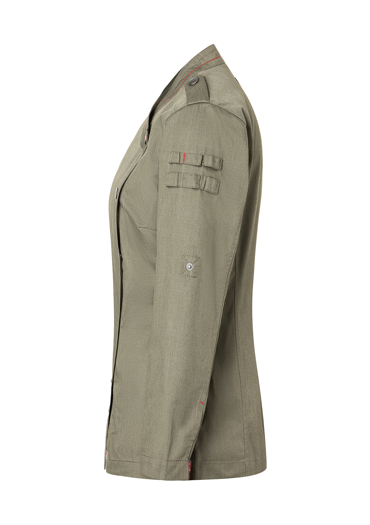 Long-sleeved Ladies' Chef Jacket Denim-Style ROCK CHEF®-Stage2