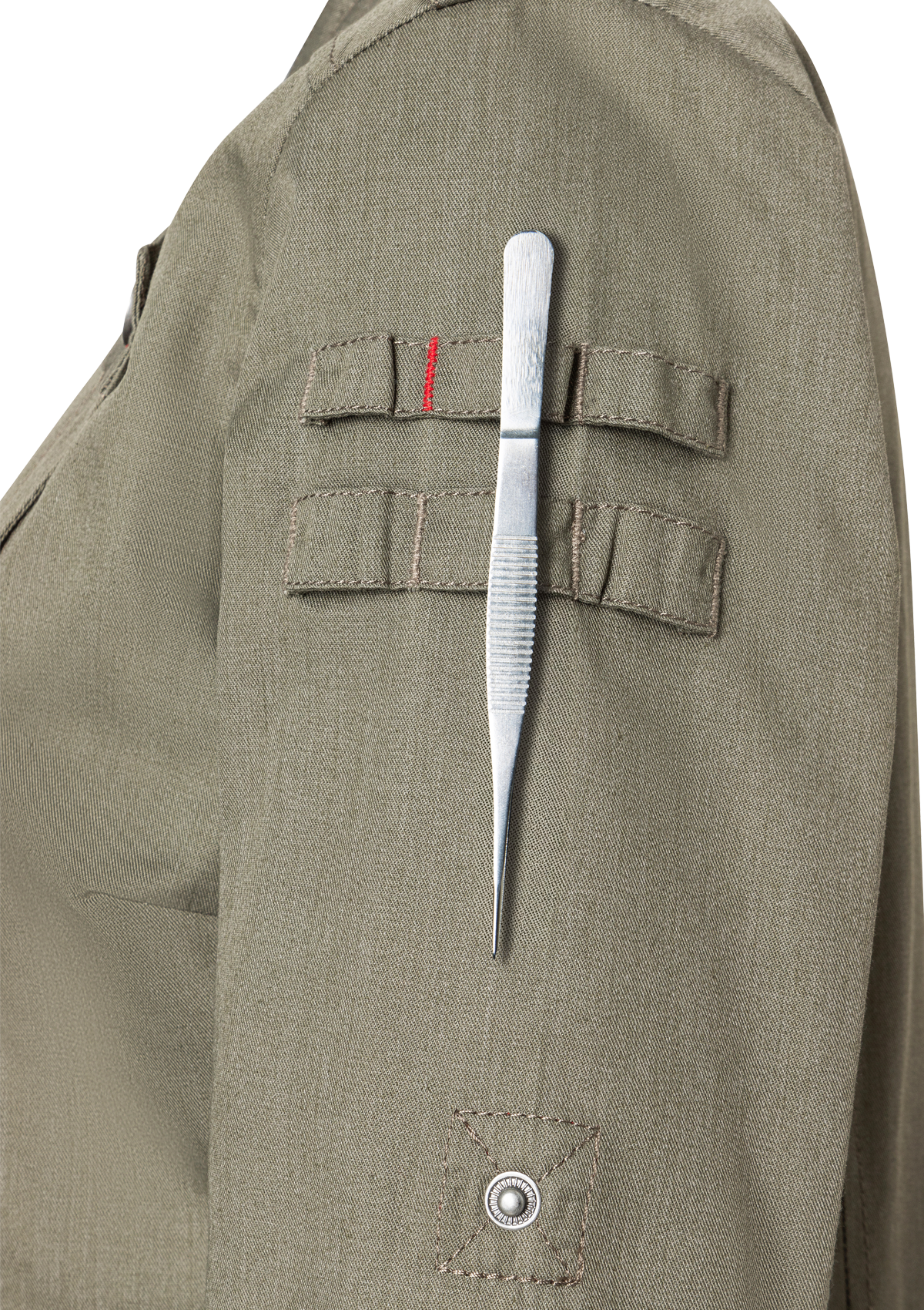 Long-sleeved Ladies' Chef Jacket Denim-Style ROCK CHEF®-Stage2