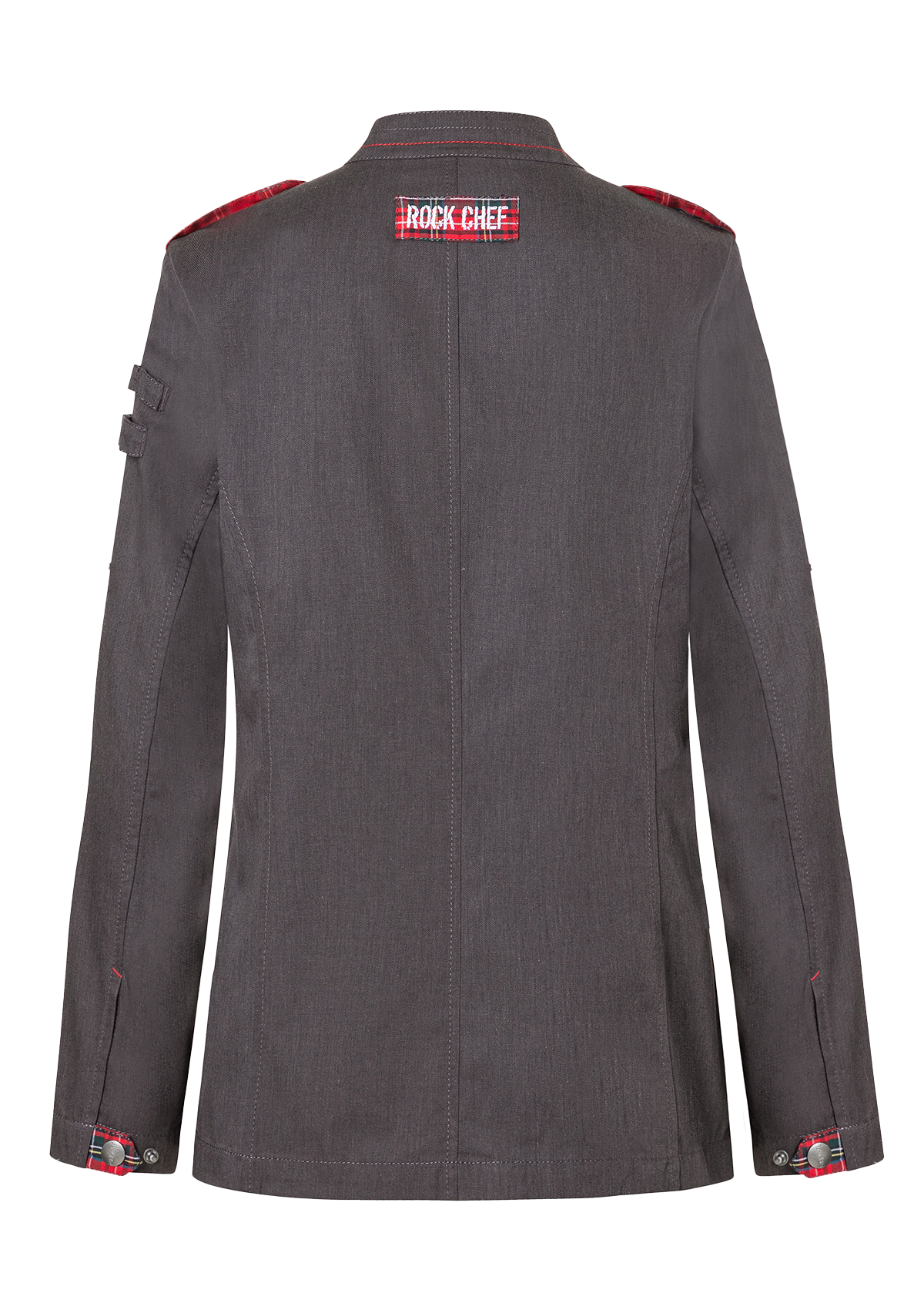 Long-sleeved Ladies' Chef Jacket Denim-Style ROCK CHEF®-Stage2