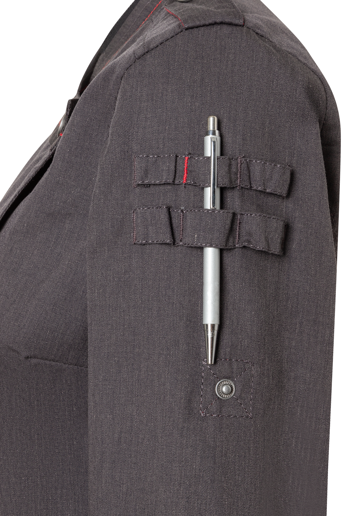 Long-sleeved Ladies' Chef Jacket Denim-Style ROCK CHEF®-Stage2