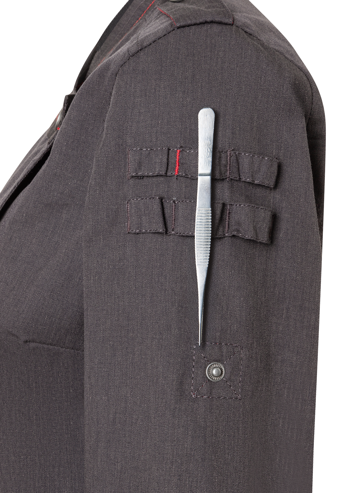 Long-sleeved Ladies' Chef Jacket Denim-Style ROCK CHEF®-Stage2