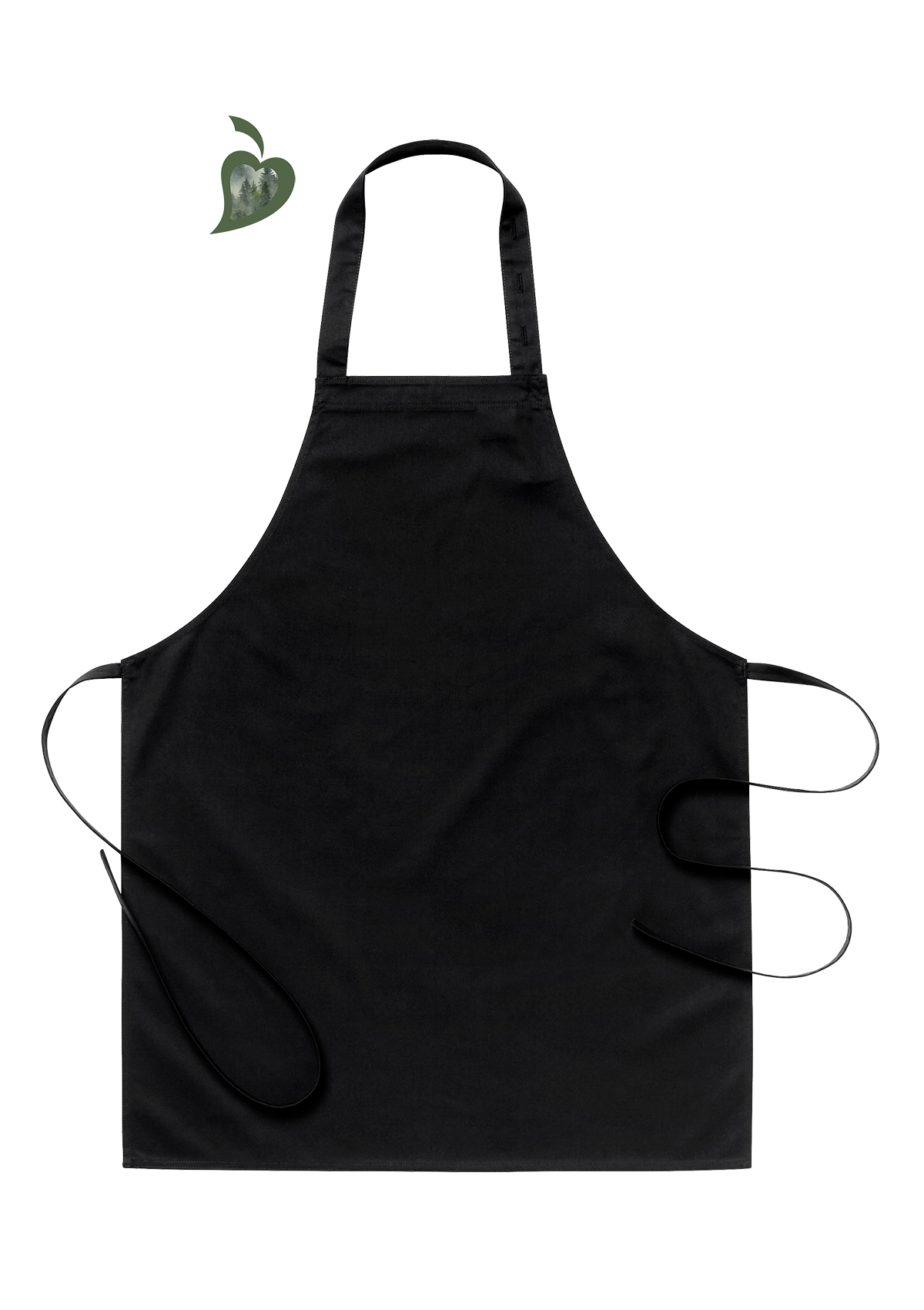Unisex bib apron without pockets. Segers | Cookniche