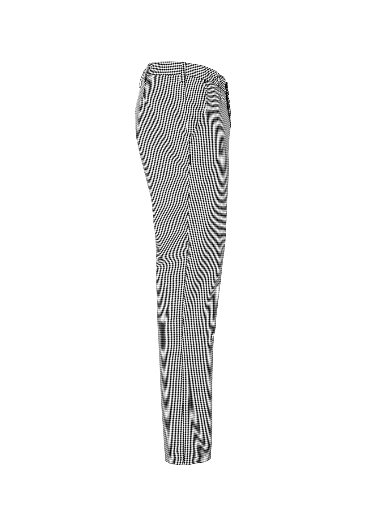 Men's Chef trousers in black pepita with smooth front. Segers | Cookniche