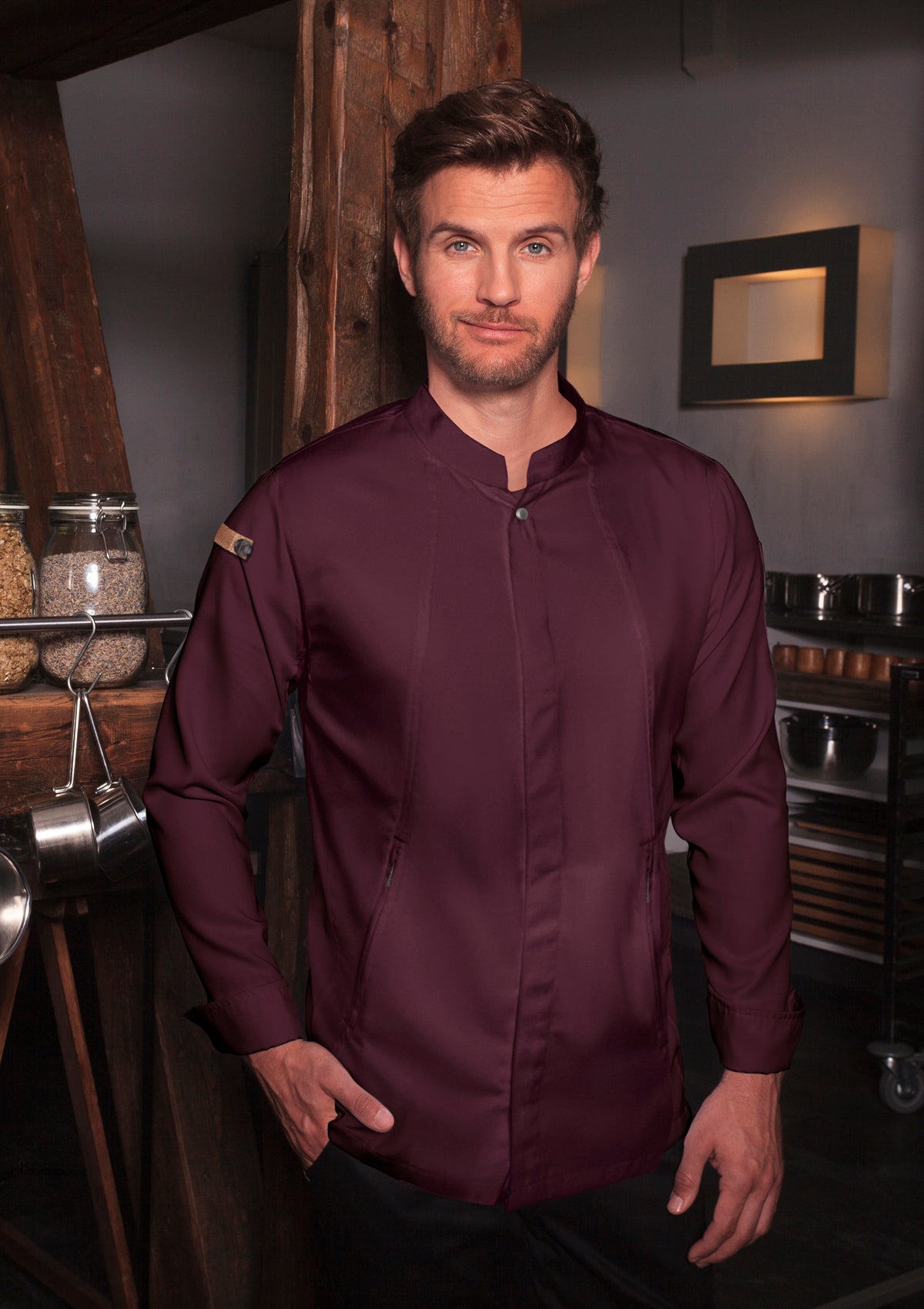 Camicia da Chef Uomo Innovativa Green-Generation Maniche Lunghe