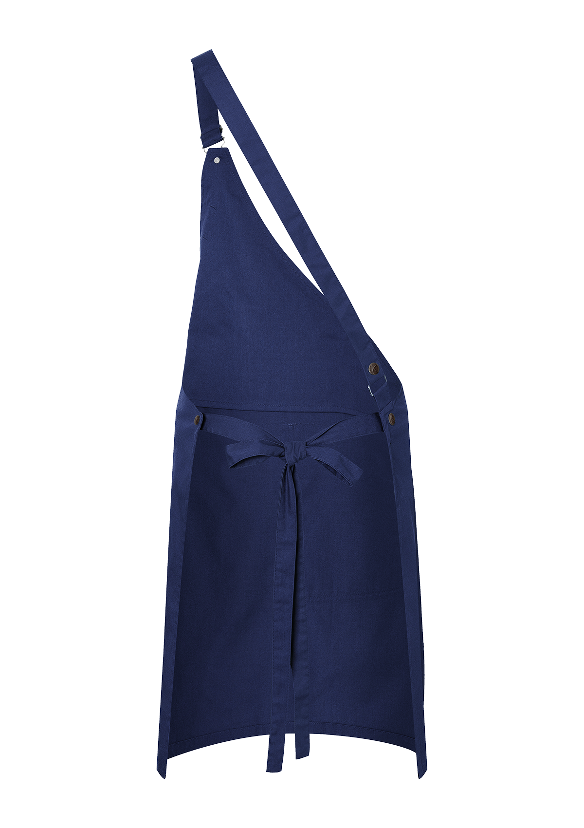 Grembiule a Pettorina Asimmetrico con Tasca Unisex