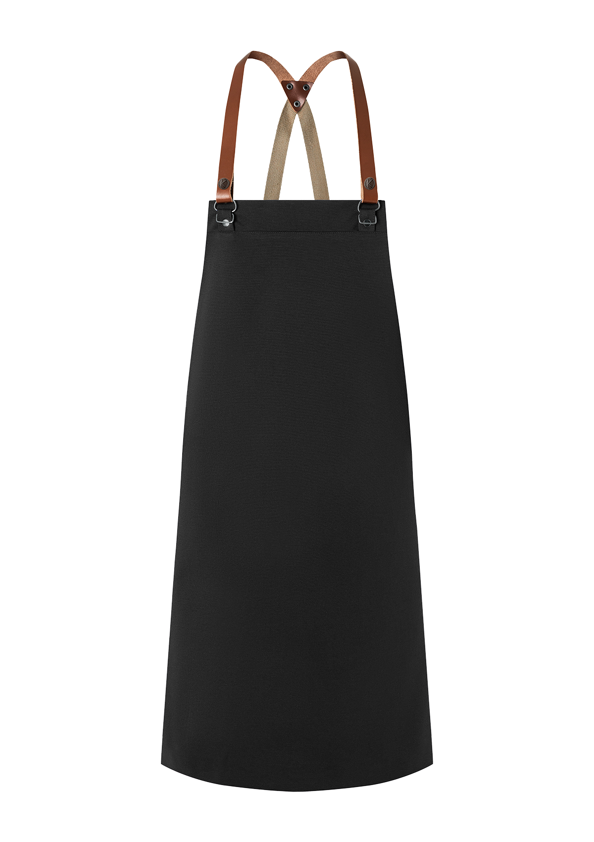Grembiule a Pettorina con Bretelle in Pelle Green-Generation Unisex