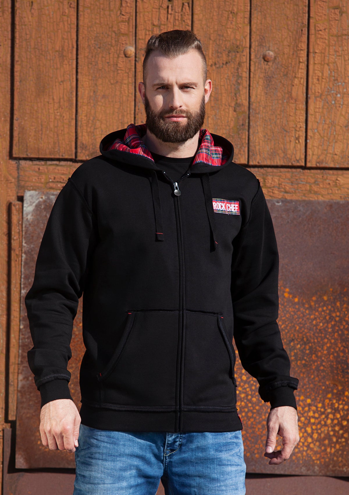 Felpa con Cappuccio Zip Unisex ROCK CHEF®